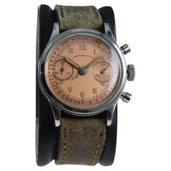 Abercrombie and Fitch Stainless Steel Chronograph from 1940's