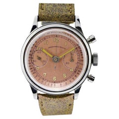 Abercrombie and Fitch Edelstahl-Chronograph aus den 1940er Jahren