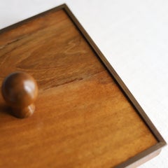 Abercrombie and Fitch Walnut and Brass Ice Bucket, circa 1970, Made in Italy