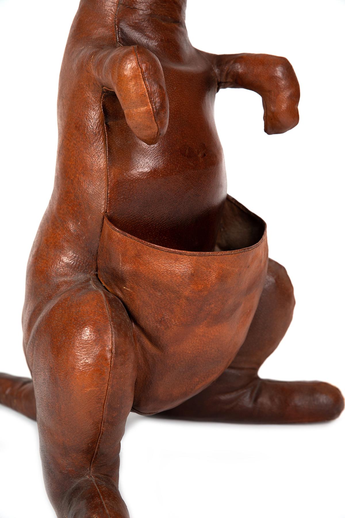 North American Abercrombie & Fitch 1940s Omersa Kangaroo in Brown Leather