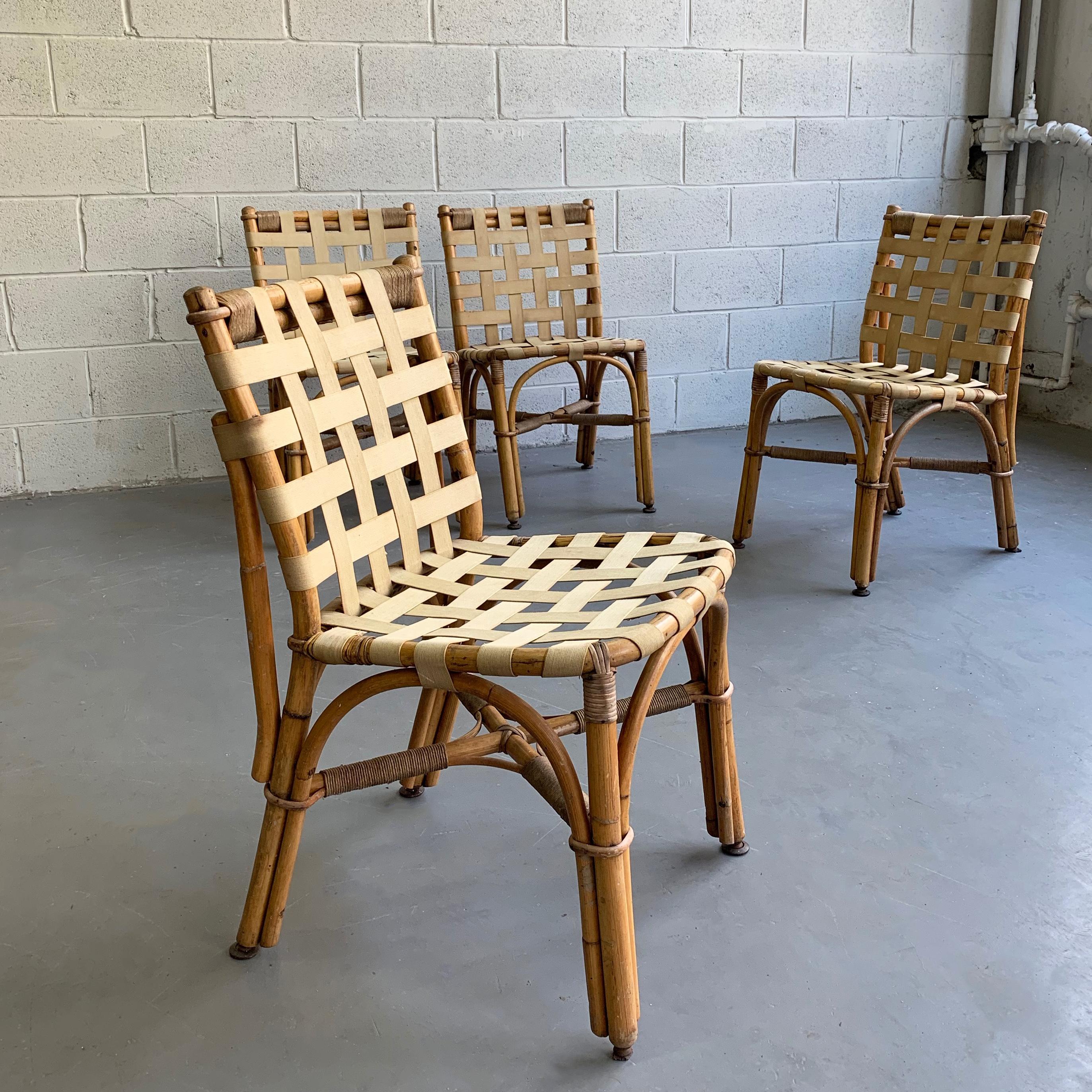 Rustic Abercrombie & Fitch Bamboo Chair Set