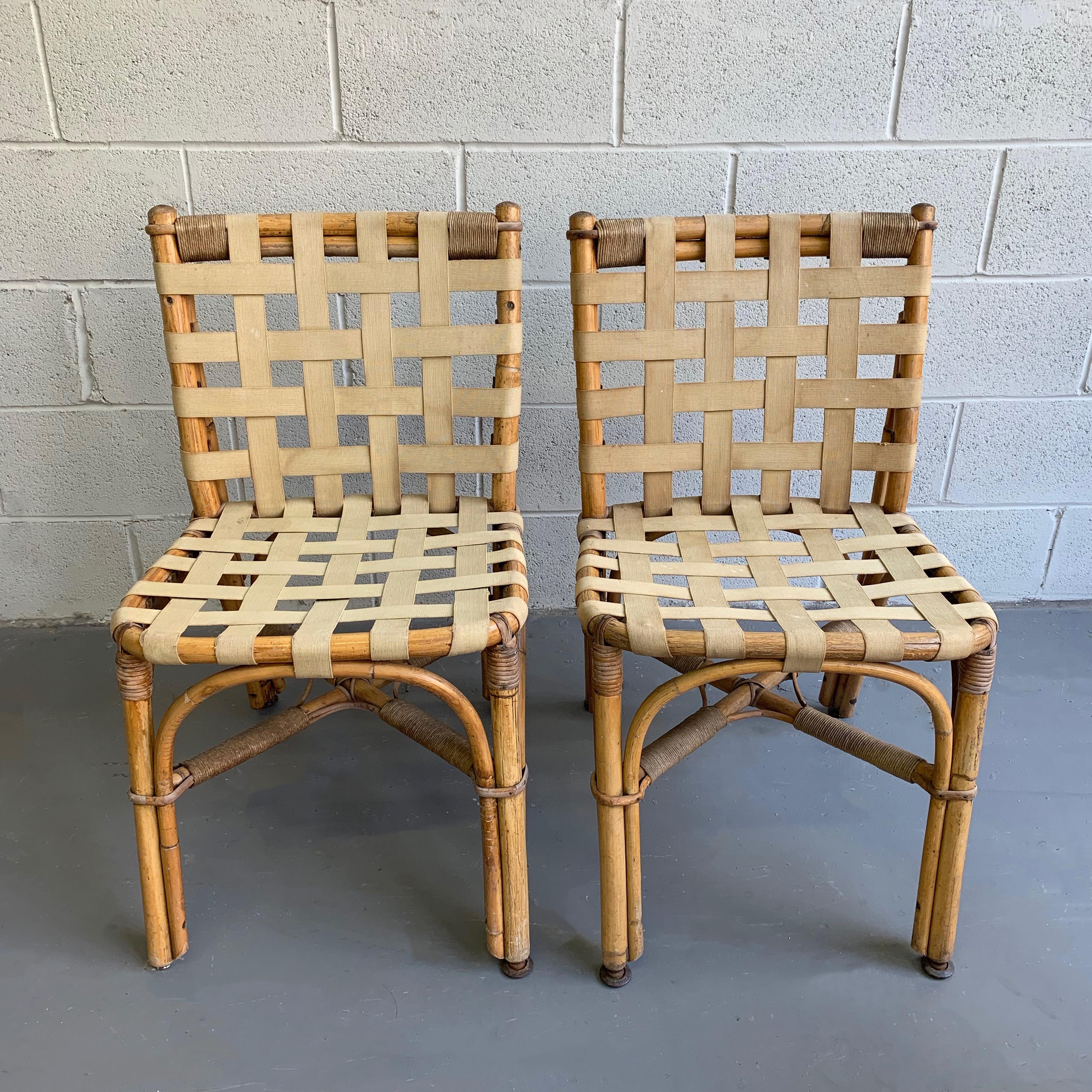 American Abercrombie & Fitch Bamboo Chair Set