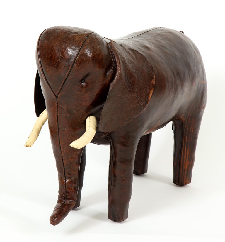 Abercrombie and Fitch Elephant Footstool by Dimitri Omersa at 1stDibs