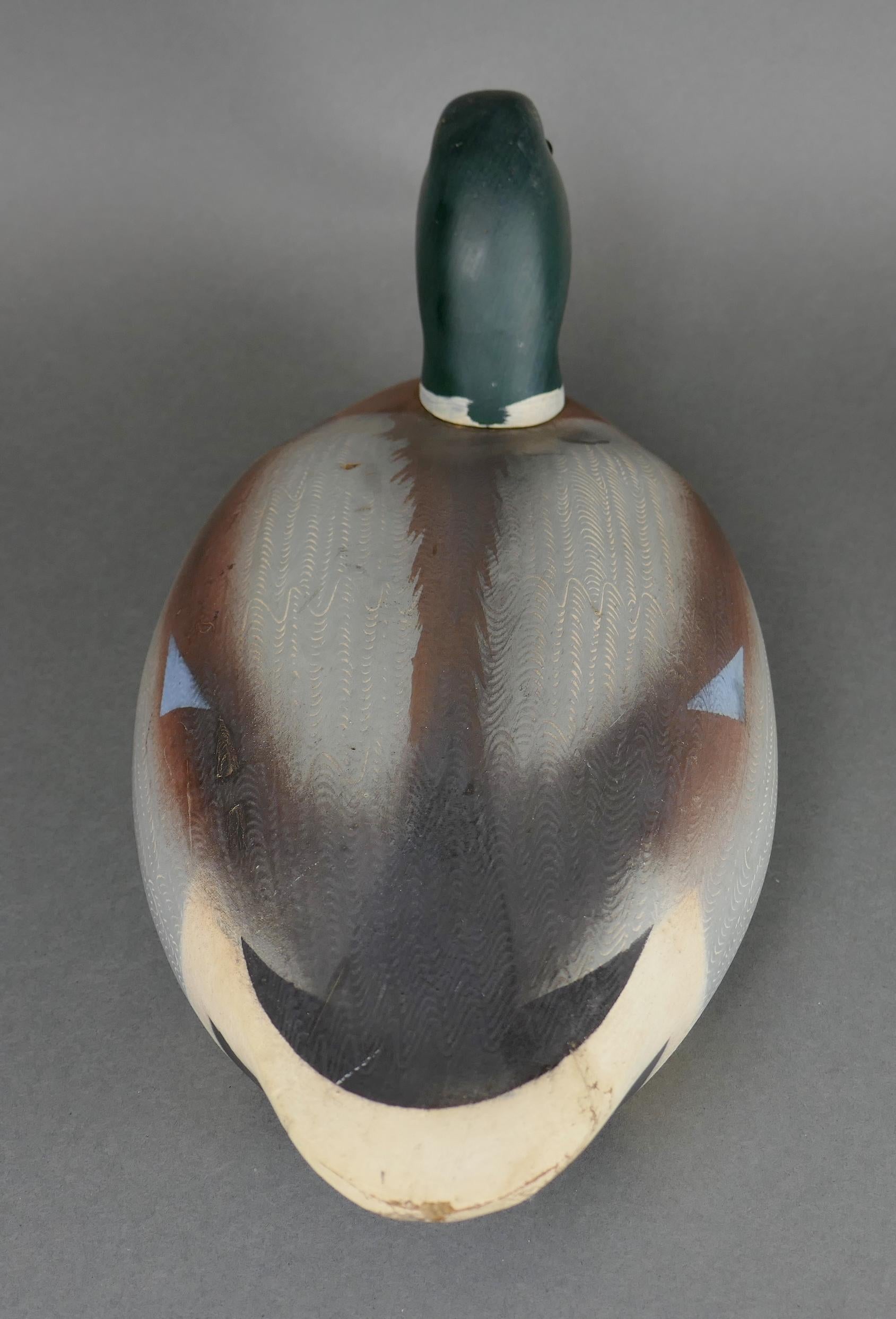 Abercrombie & Fitch Appelant de chasse au canard colvert peint et sculpté à la main en vente 6