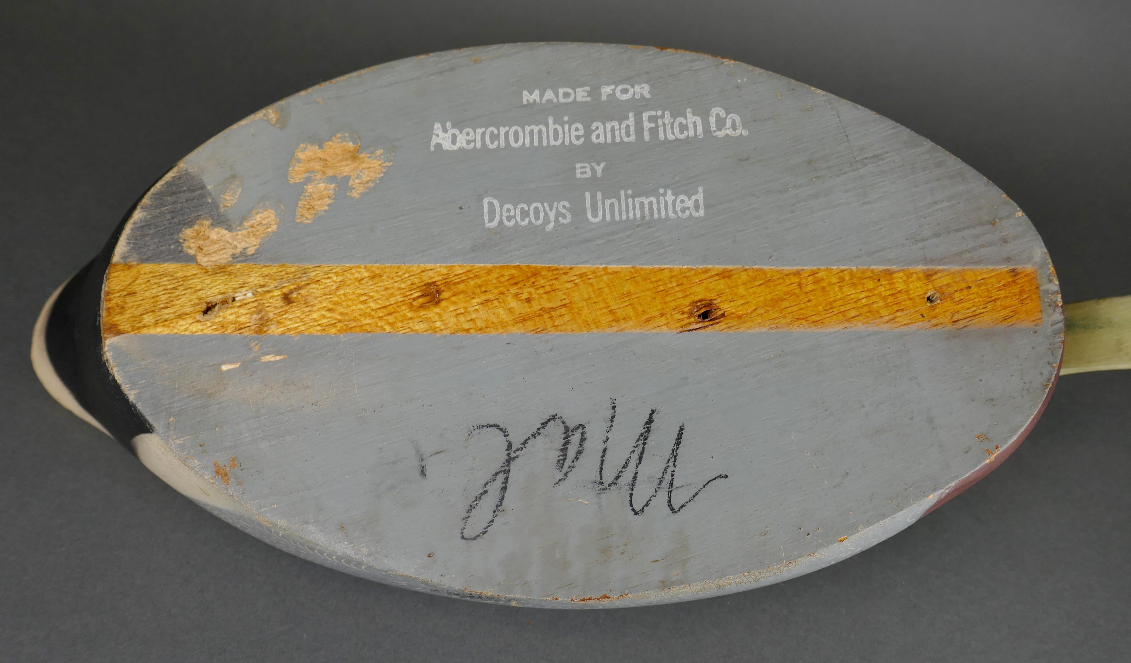 Abercrombie & Fitch Appelant de chasse au canard colvert peint et sculpté à la main en vente 7