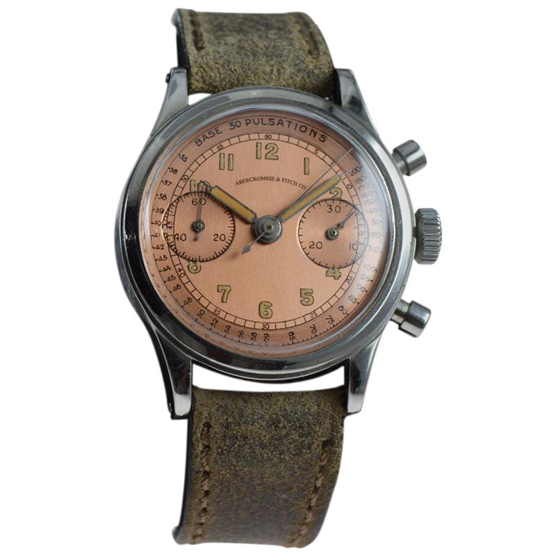 Abercrombie and Fitch Stainless Steel Chronograph Watch For Sale at 1stDibs