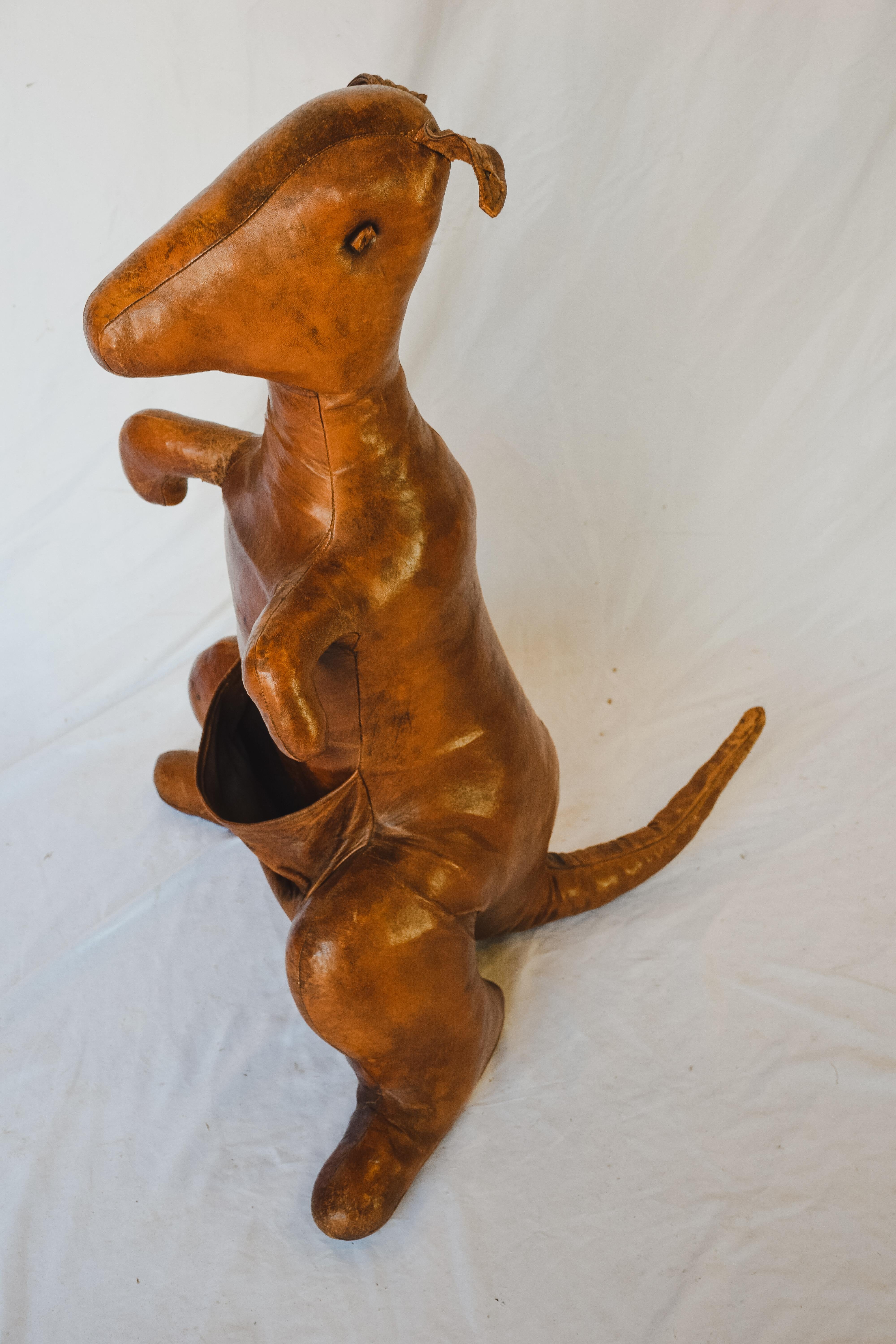 Abercrombie Leather Kangaroo In Good Condition For Sale In Houston, TX