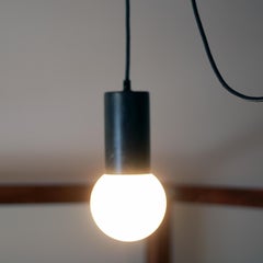 Aberdeen Pendelleuchte aus geätztem Metall, schwarz und braun, auf Lager