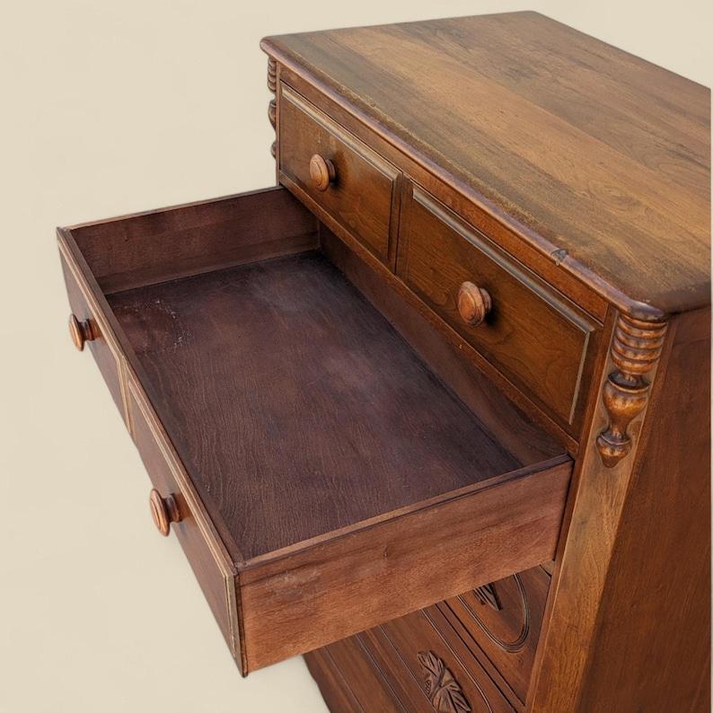 American Colonial Abernathy Furniture Co. Dresser Solid Walnut, Early American, Traditional