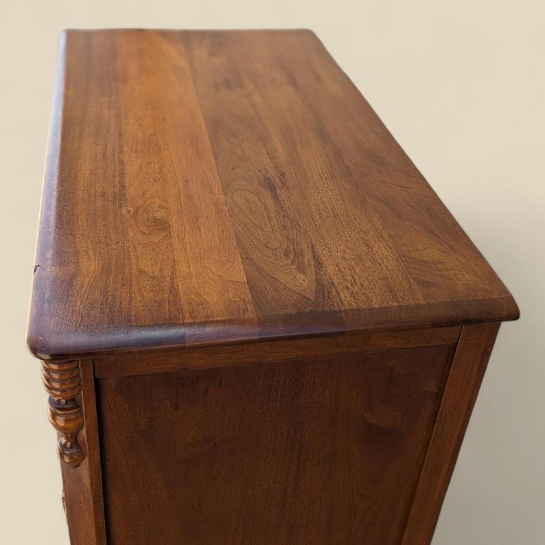 Wood Abernathy Furniture Co. Dresser Solid Walnut, Early American, Traditional