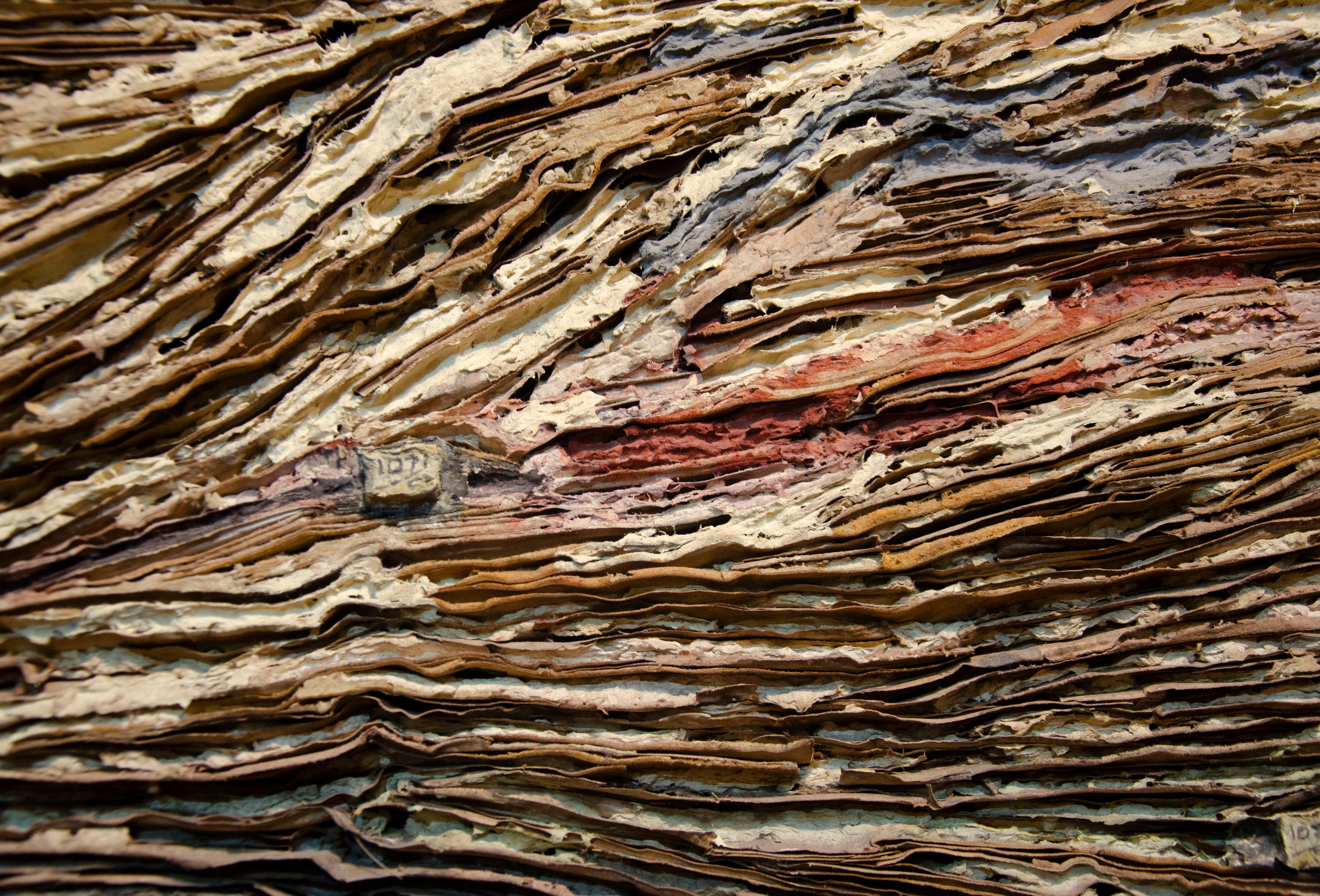 The Judgemental Lines - Brown Landscape Painting by Abhijit Das