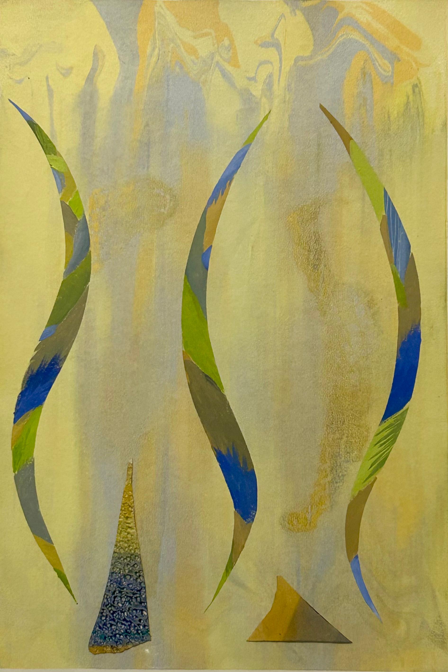 Holton Lee Druck Serie 1 Nr.6 (Beige), Abstract Painting, von Abi Kremer