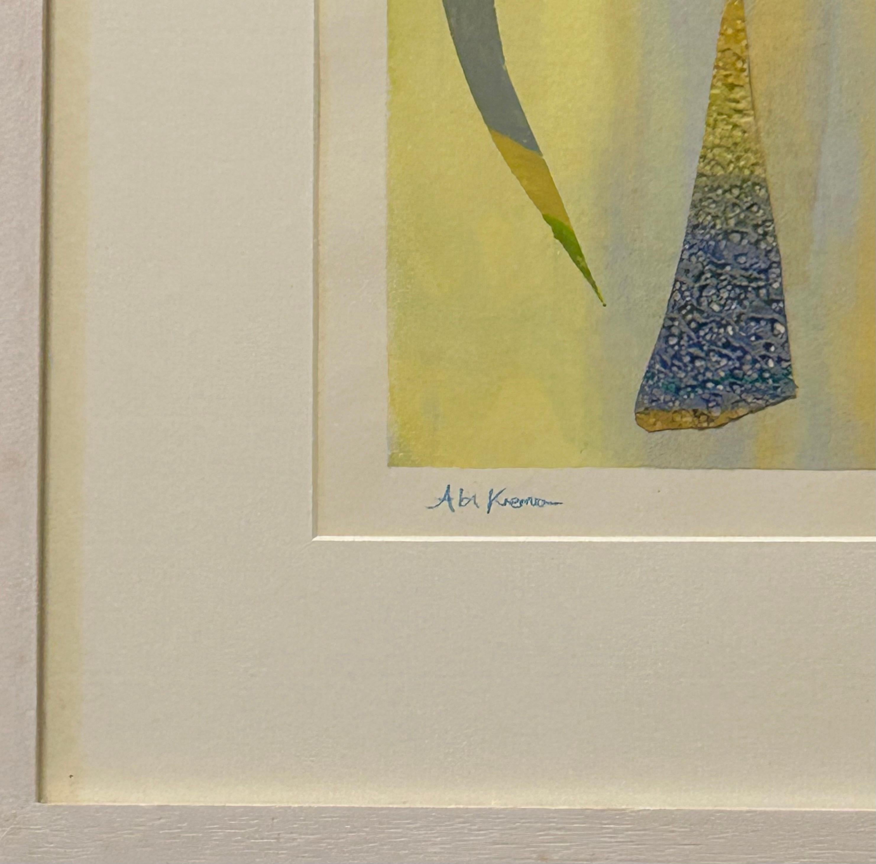 Abi Kremer (geb.1955)

Holton Lee Serie 1 Nr.6

2008

Mono-Siebdruck in Mischtechnik

38,5 x 26,0 cm

Unterzeichnet
Die 1955 in London geborene Künstlerin, die zunächst in Harrow (1973-74) und dann am Bournemouth College of Art (1974-1977)