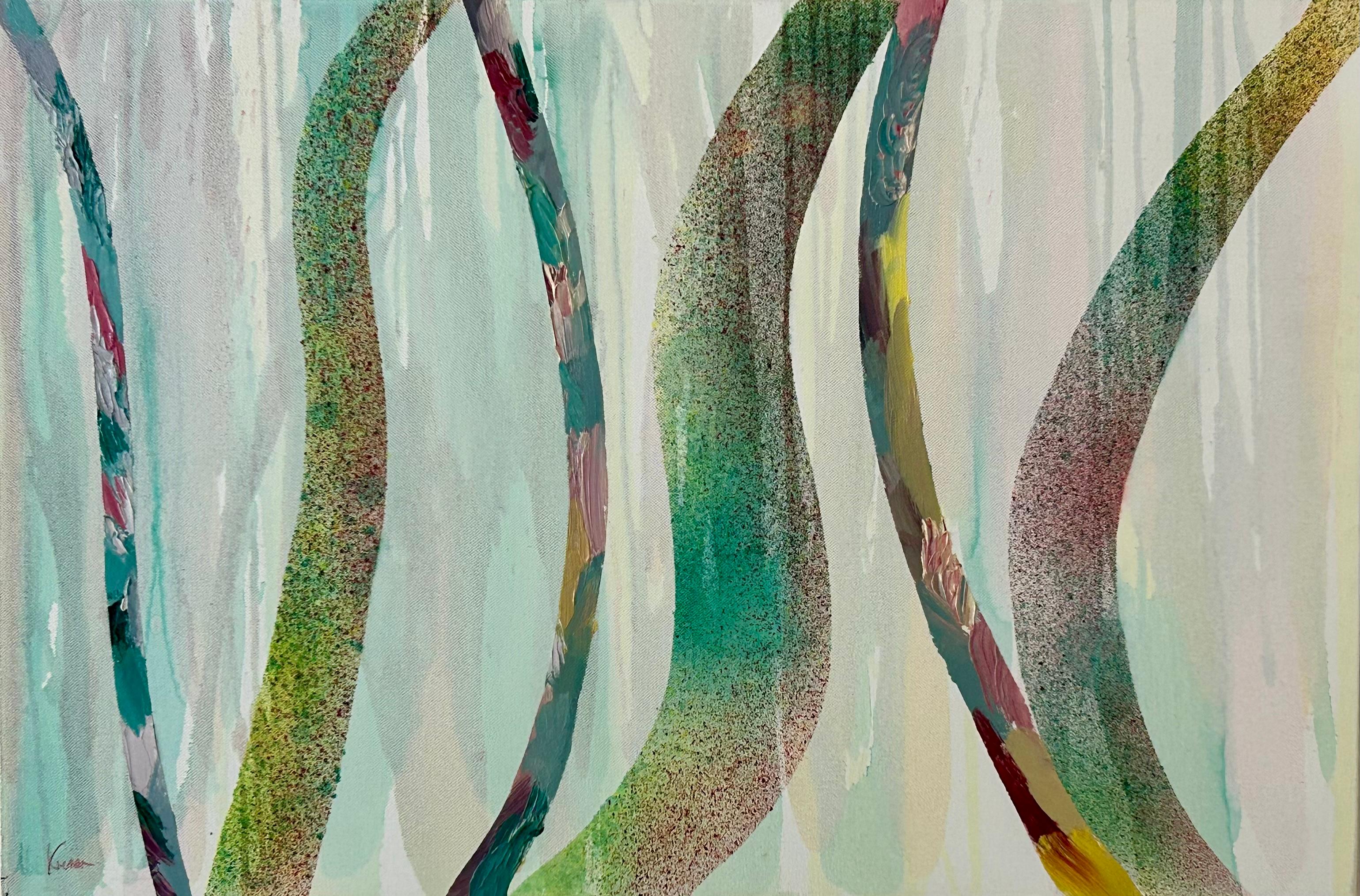 Kami 1 (Abstrakt), Painting, von Abi Kremer