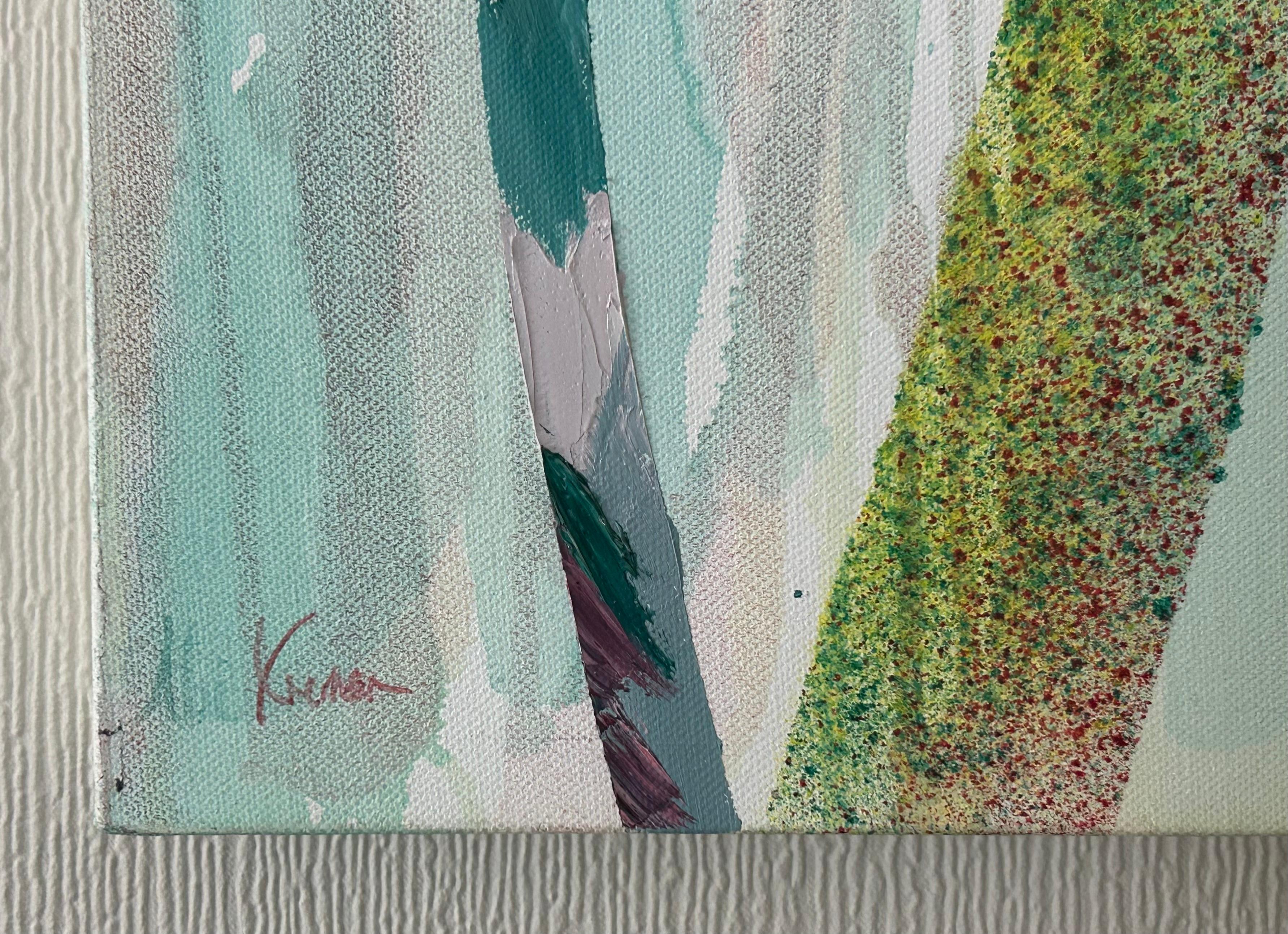 Kami 1 (Grau), Abstract Painting, von Abi Kremer