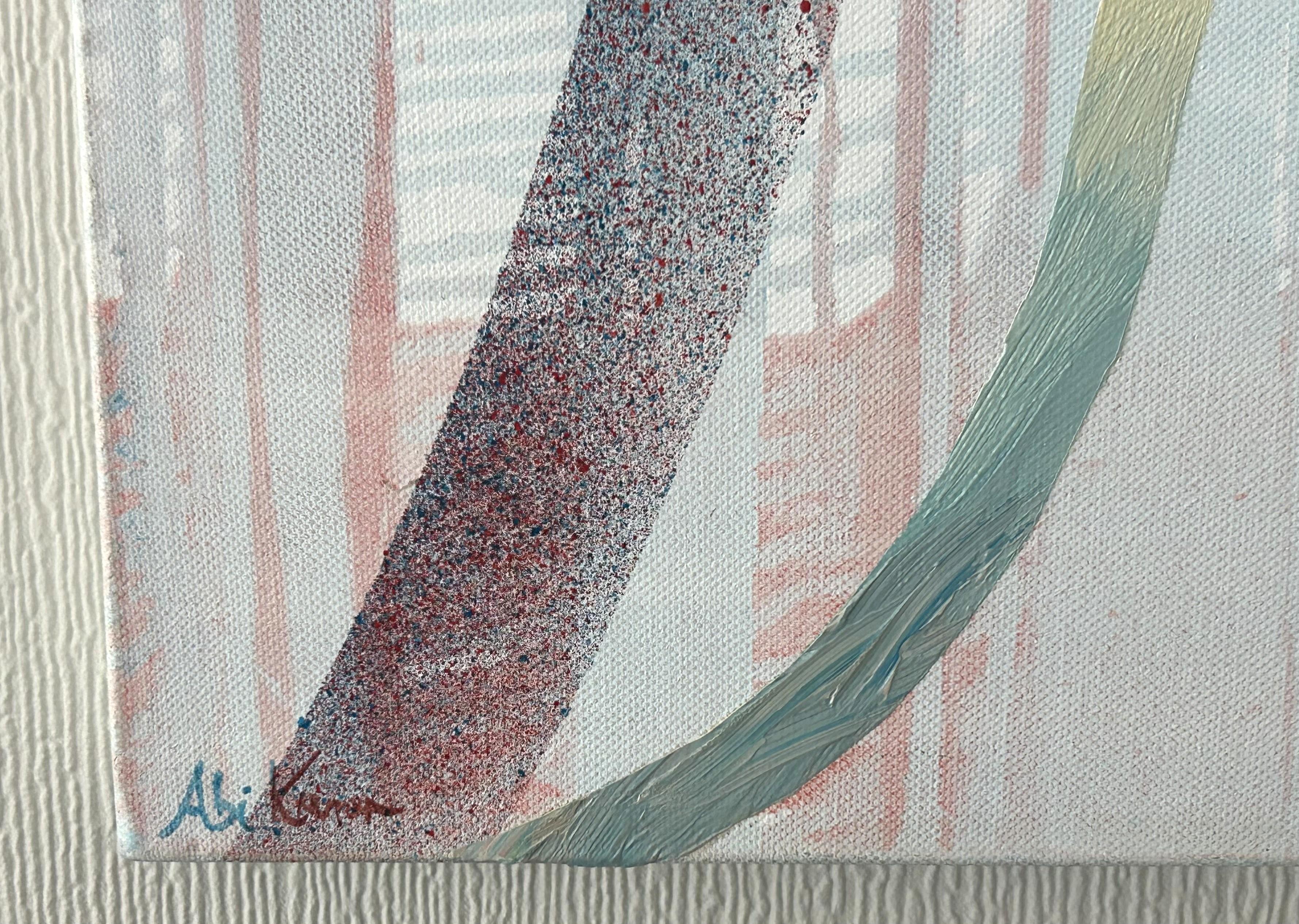 Kami 3 - Abstract Painting Grigio di Abi Kremer