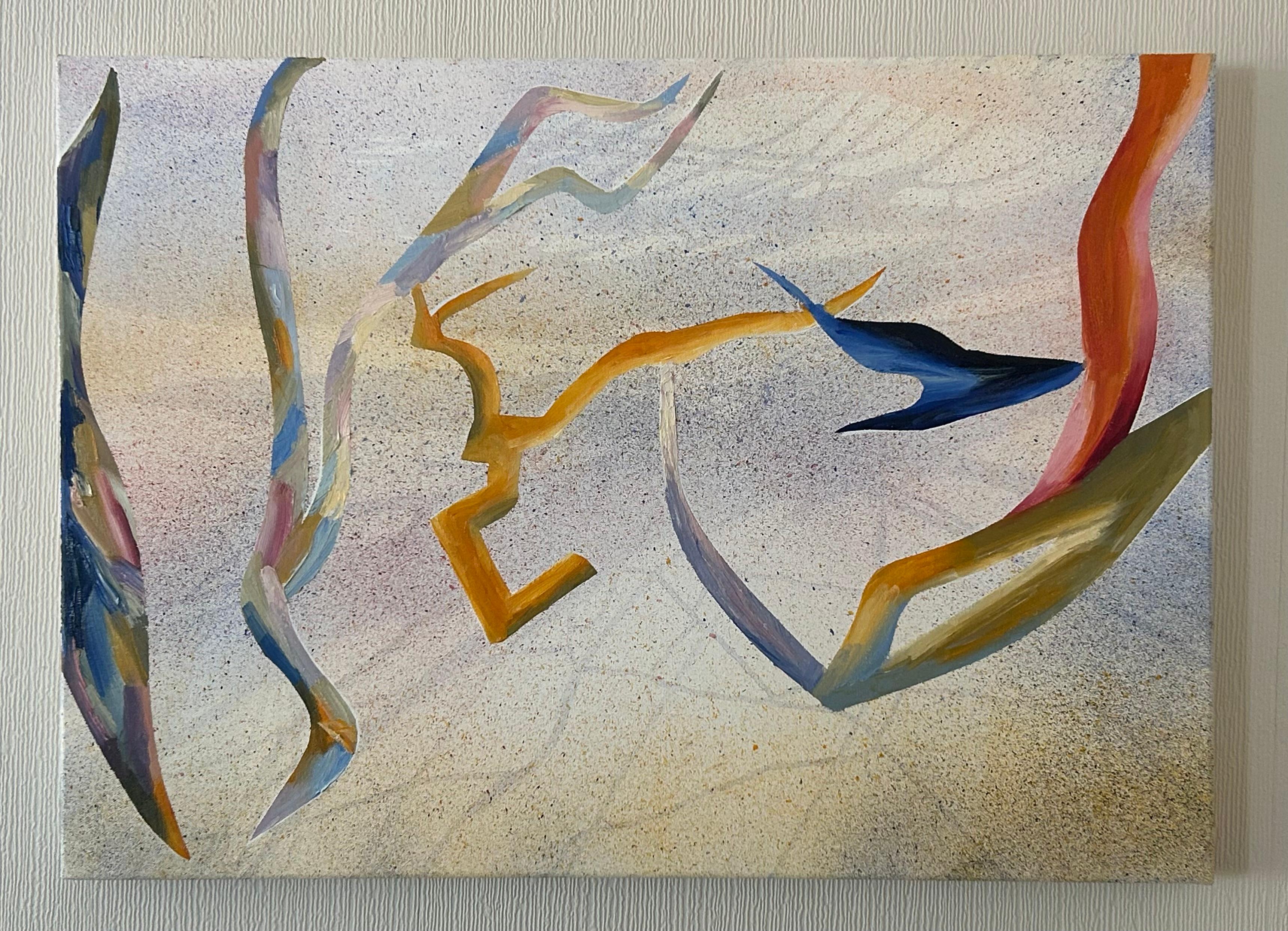 Ecos del bosque - Painting Abstracto de Abi Kremer