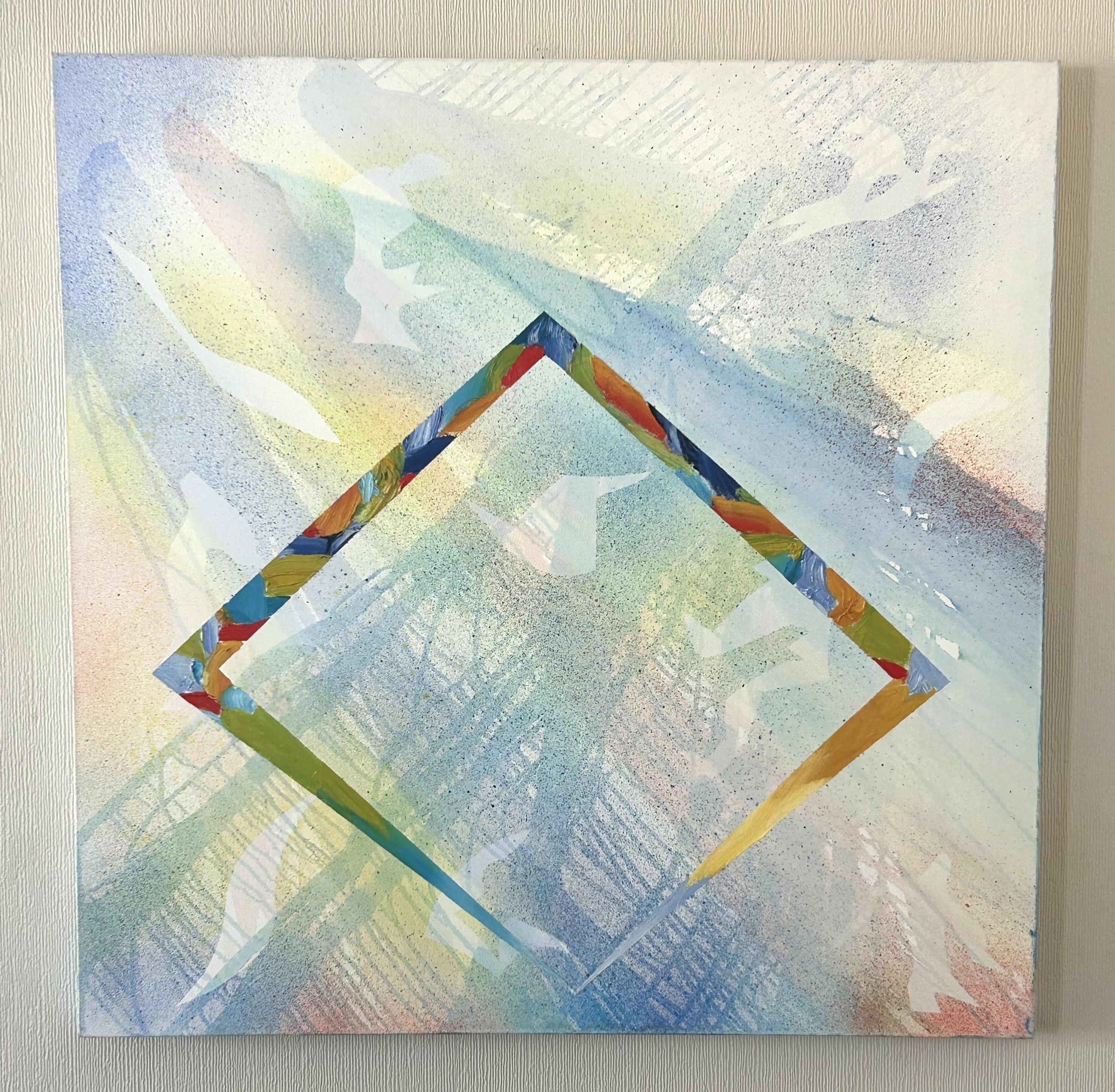 Fantasía del bosque - Painting Abstracto de Abi Kremer