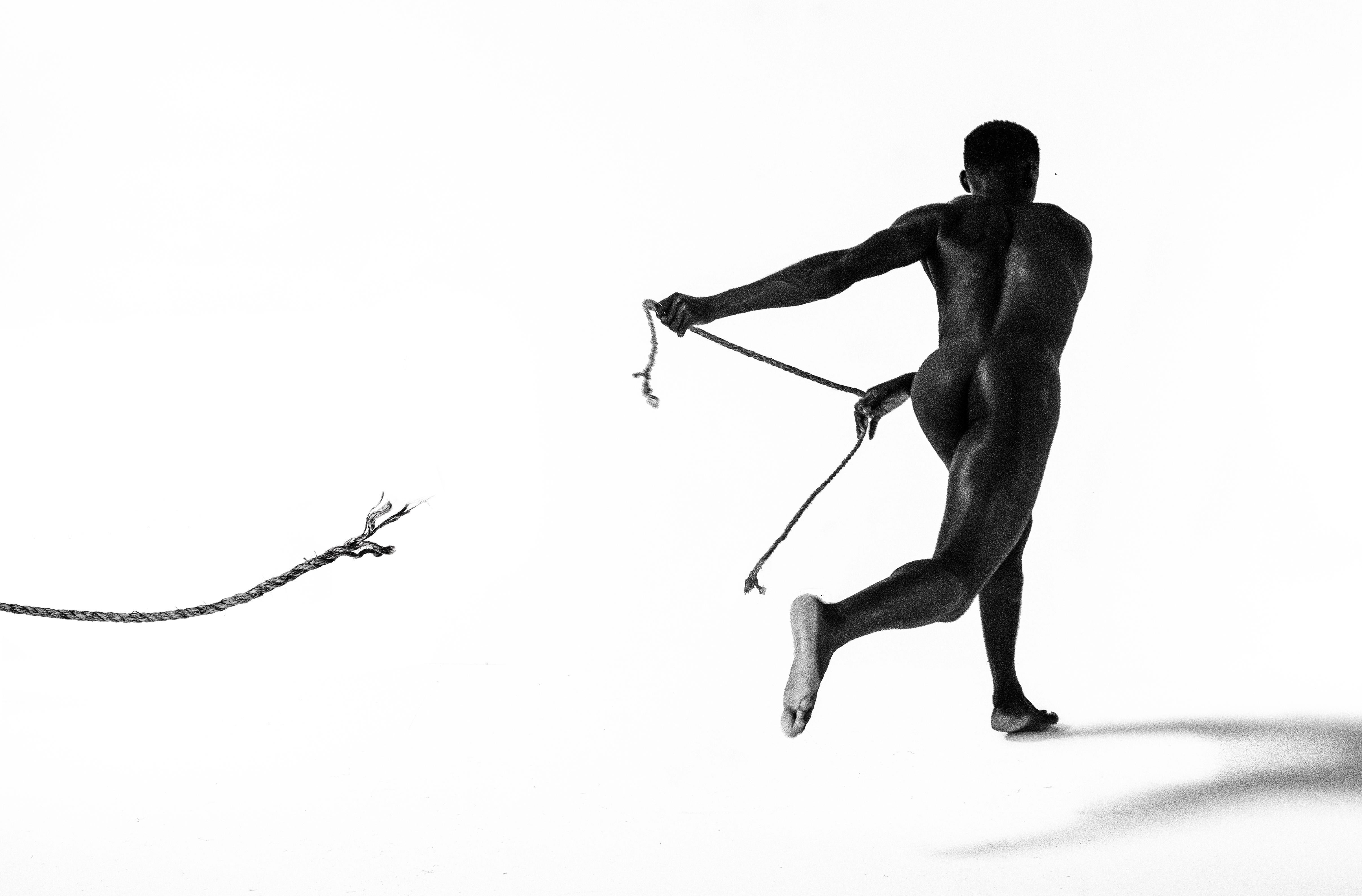 'Failure in White' Print on Hahnemüle Paper, Black White Color, by Abi Polinsky For Sale 1