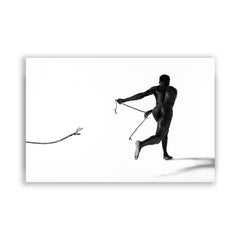 Impresión "Fracaso en blanco" sobre papel Hahnemüle, color blanco negro, por Abi Polinsky