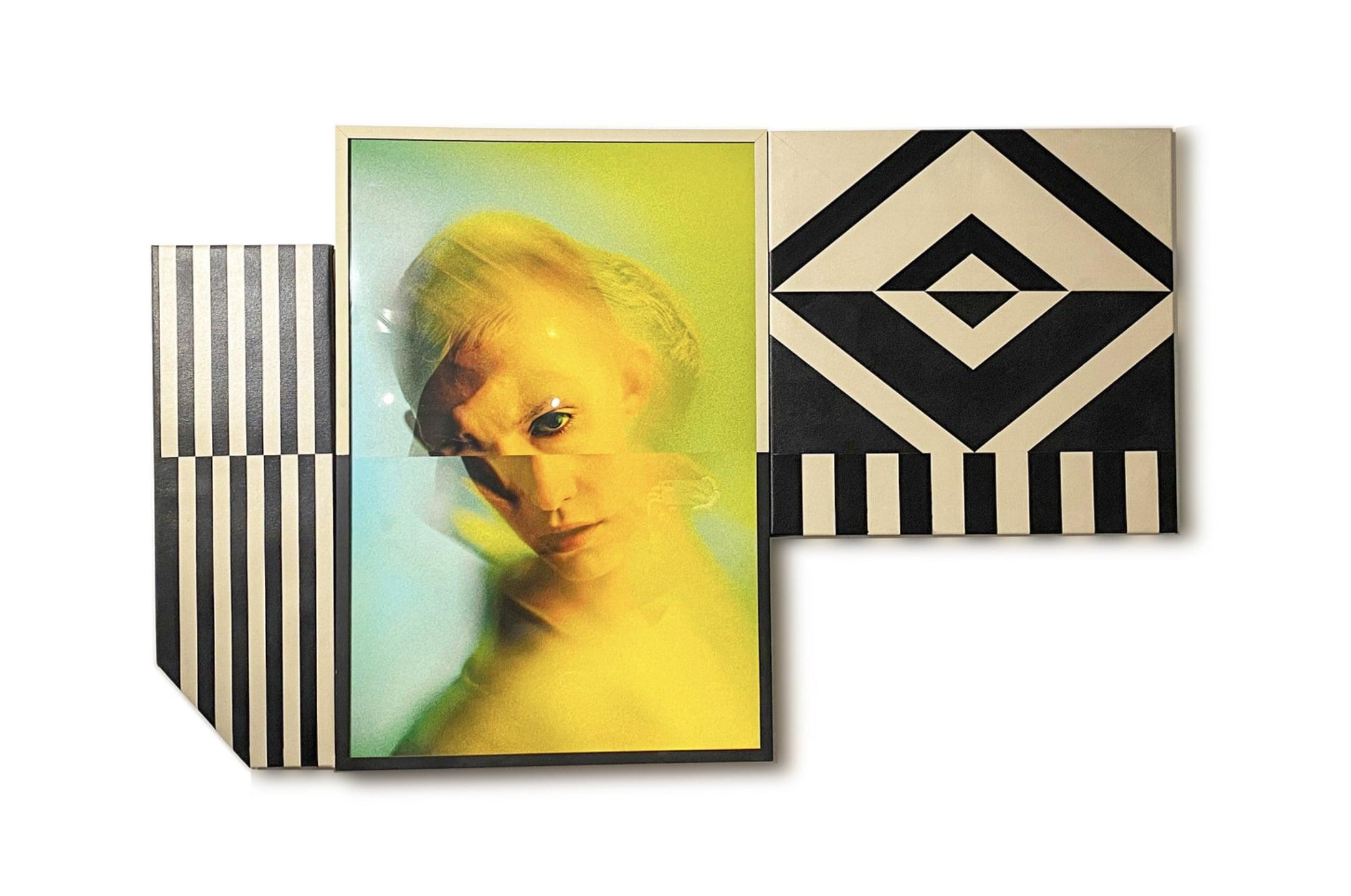 Framed 'Entropy' Print on Paper, Bright Yellow Green Color, by Abi Polinsky For Sale 3