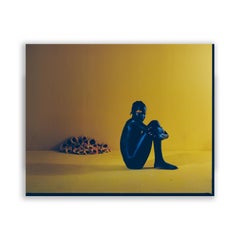 Impresión "Heliantha" sobre papel Hahnemüle, color Modern Amarillo Azul, por Abi Polinsky