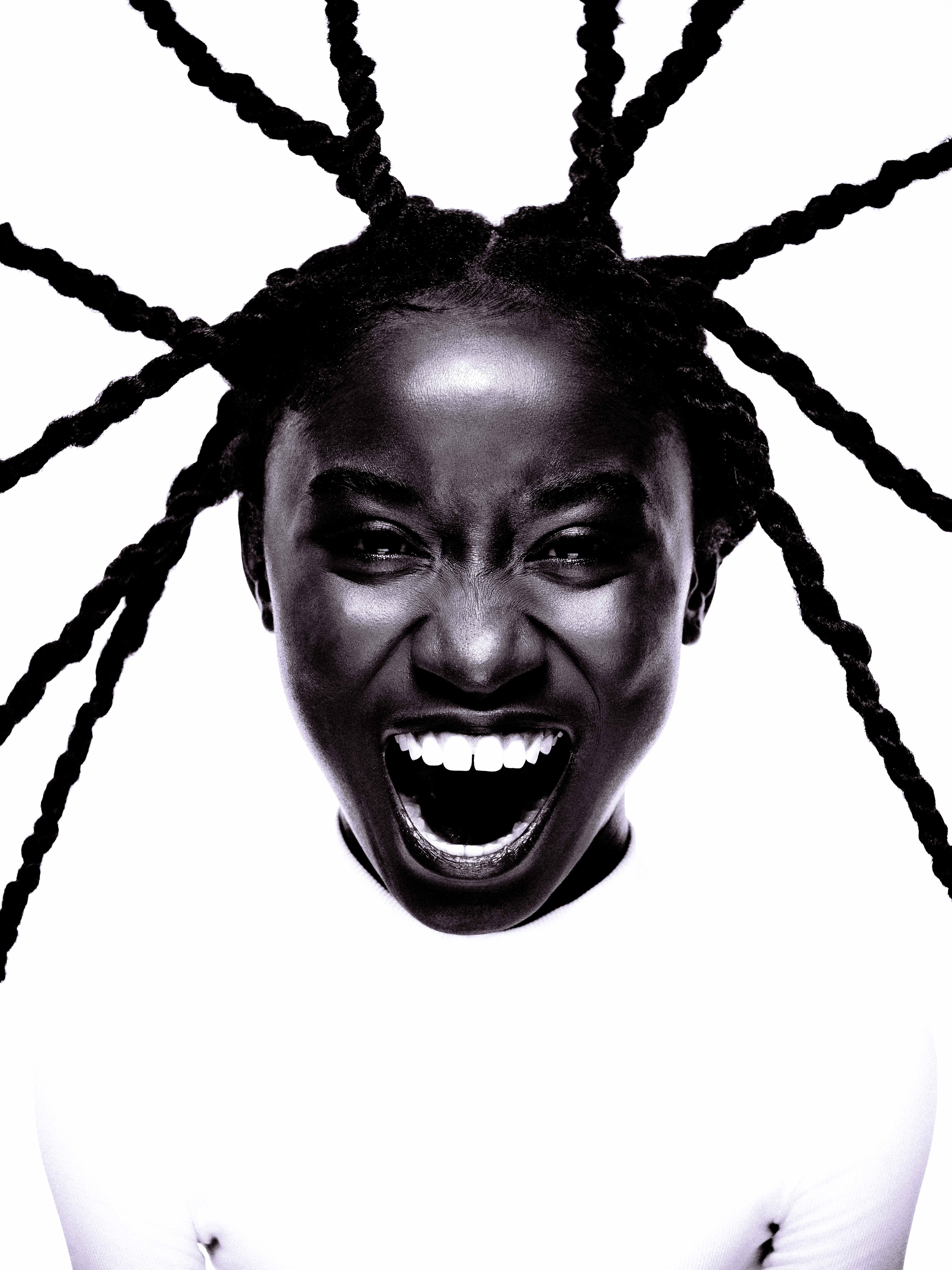 'Medusa' Print on Hahnemüle Paper, Black and White Portrait, by Abi Polinsky