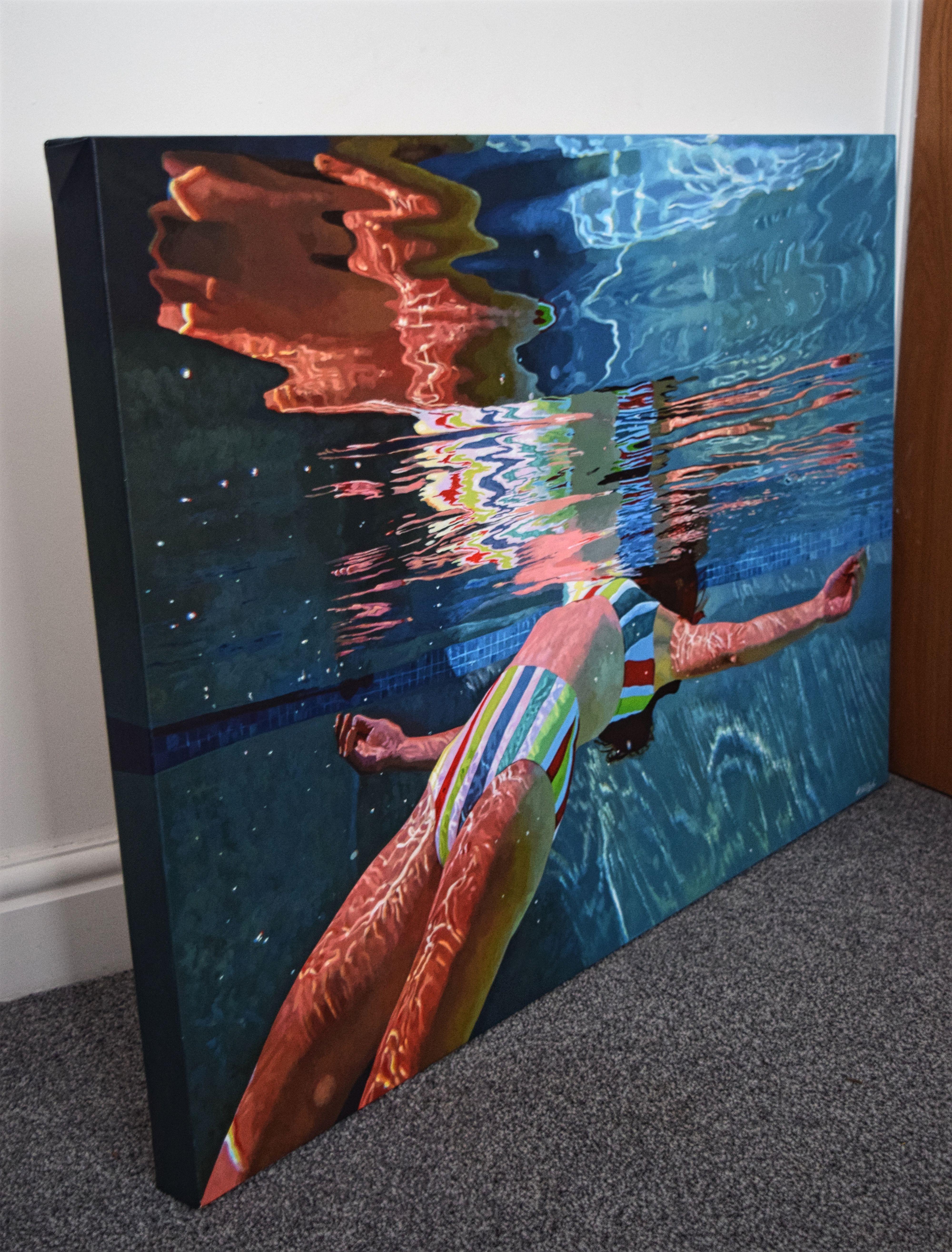 Freefall, Painting, Acrylic on Canvas For Sale 1
