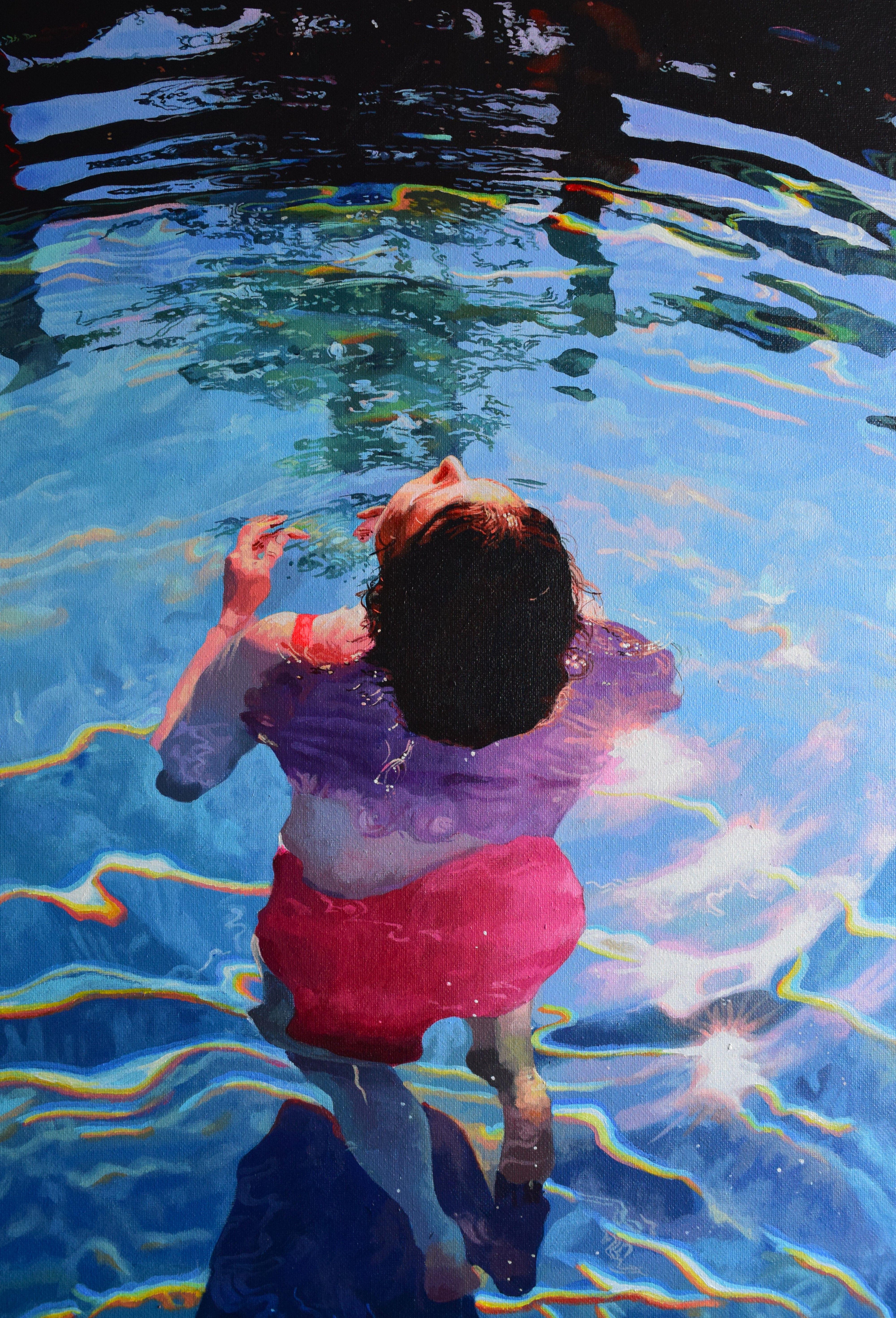 Stella solitaria, Pittura, Acrilico su tela - Painting Contemporaneo di Abi Whitlock