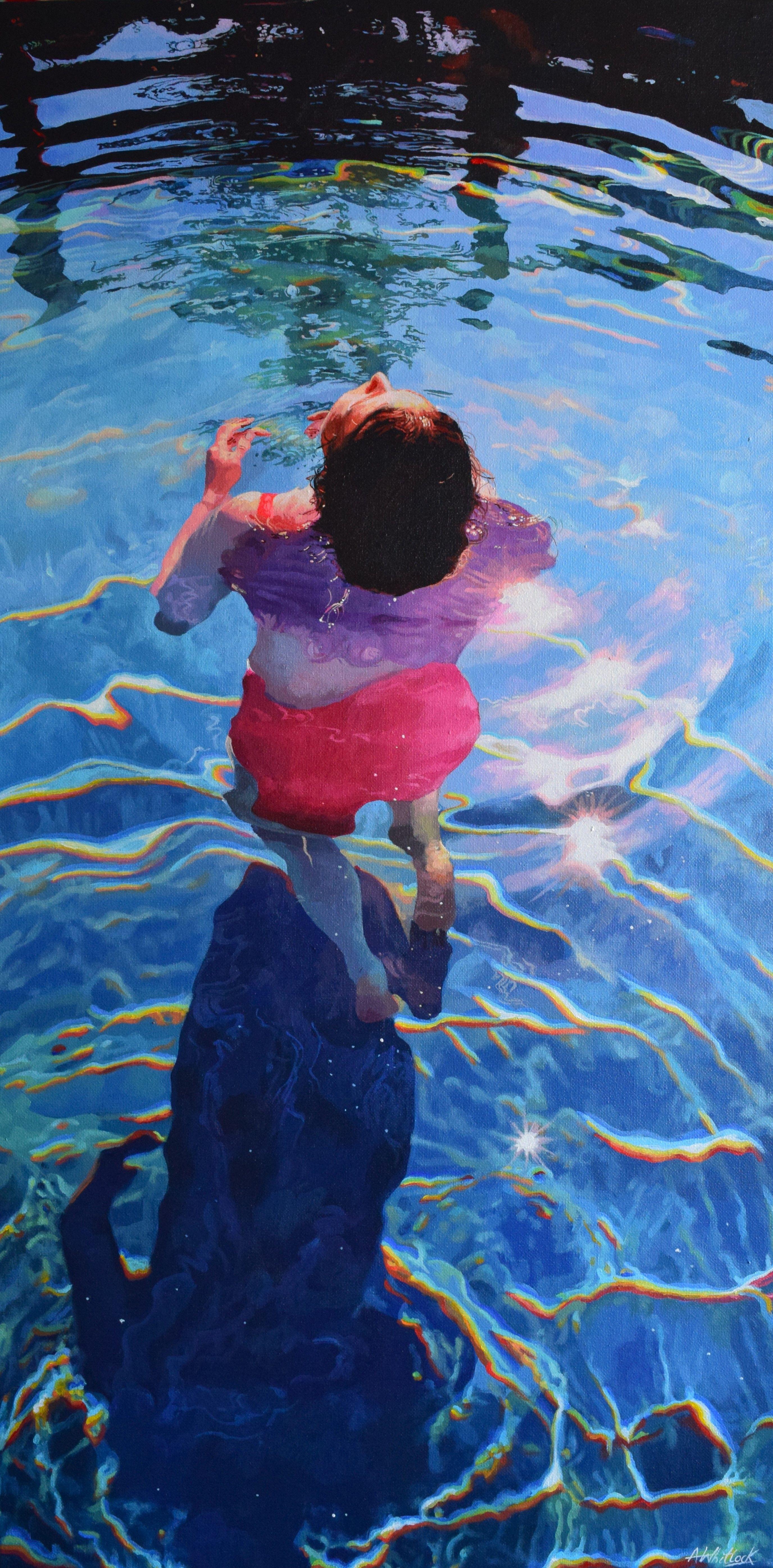 Stella solitaria, Pittura, Acrilico su tela - Painting di Abi Whitlock