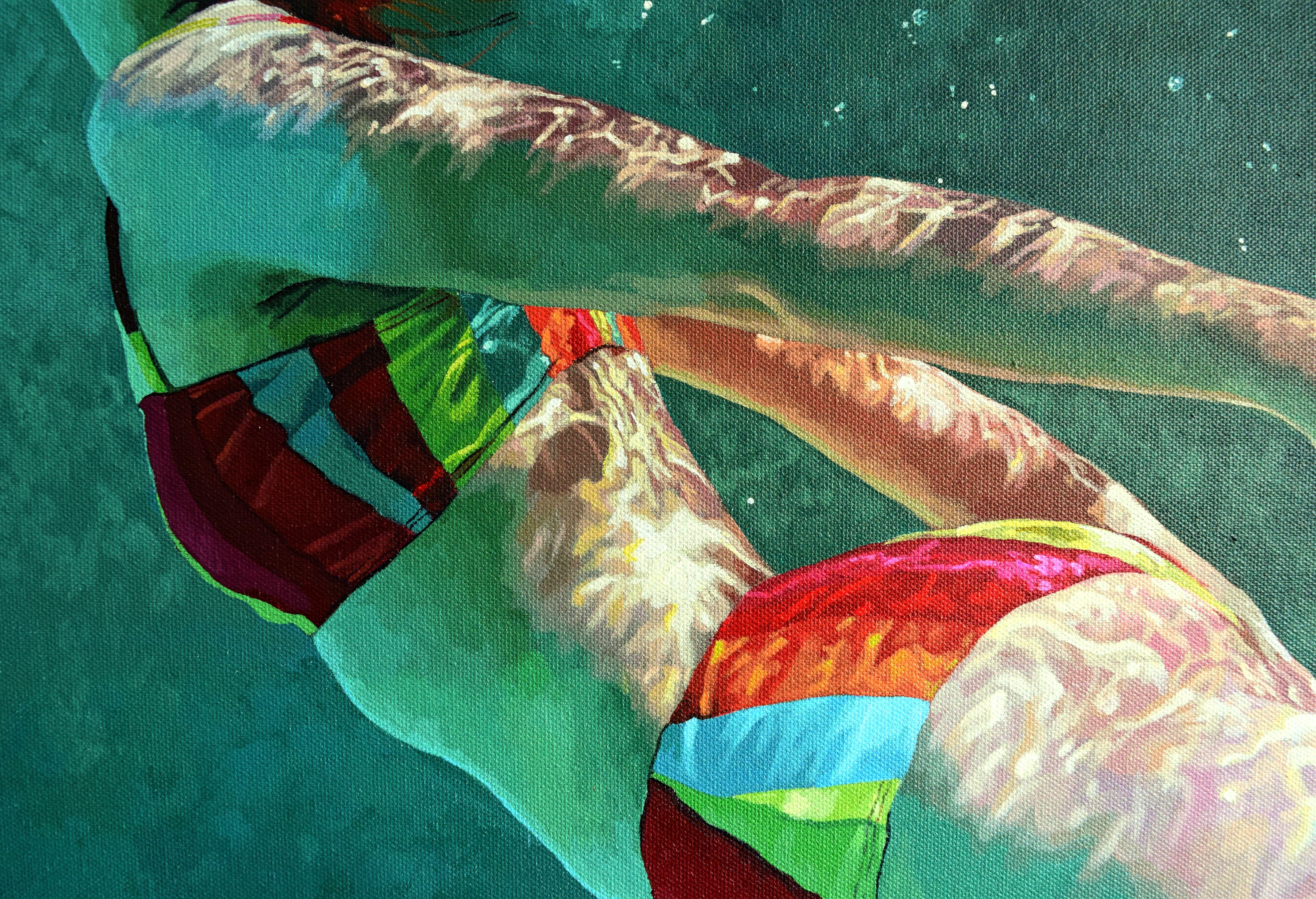 Skulptur, Gemälde, Acryl auf Leinwand (Realismus), Painting, von Abi Whitlock