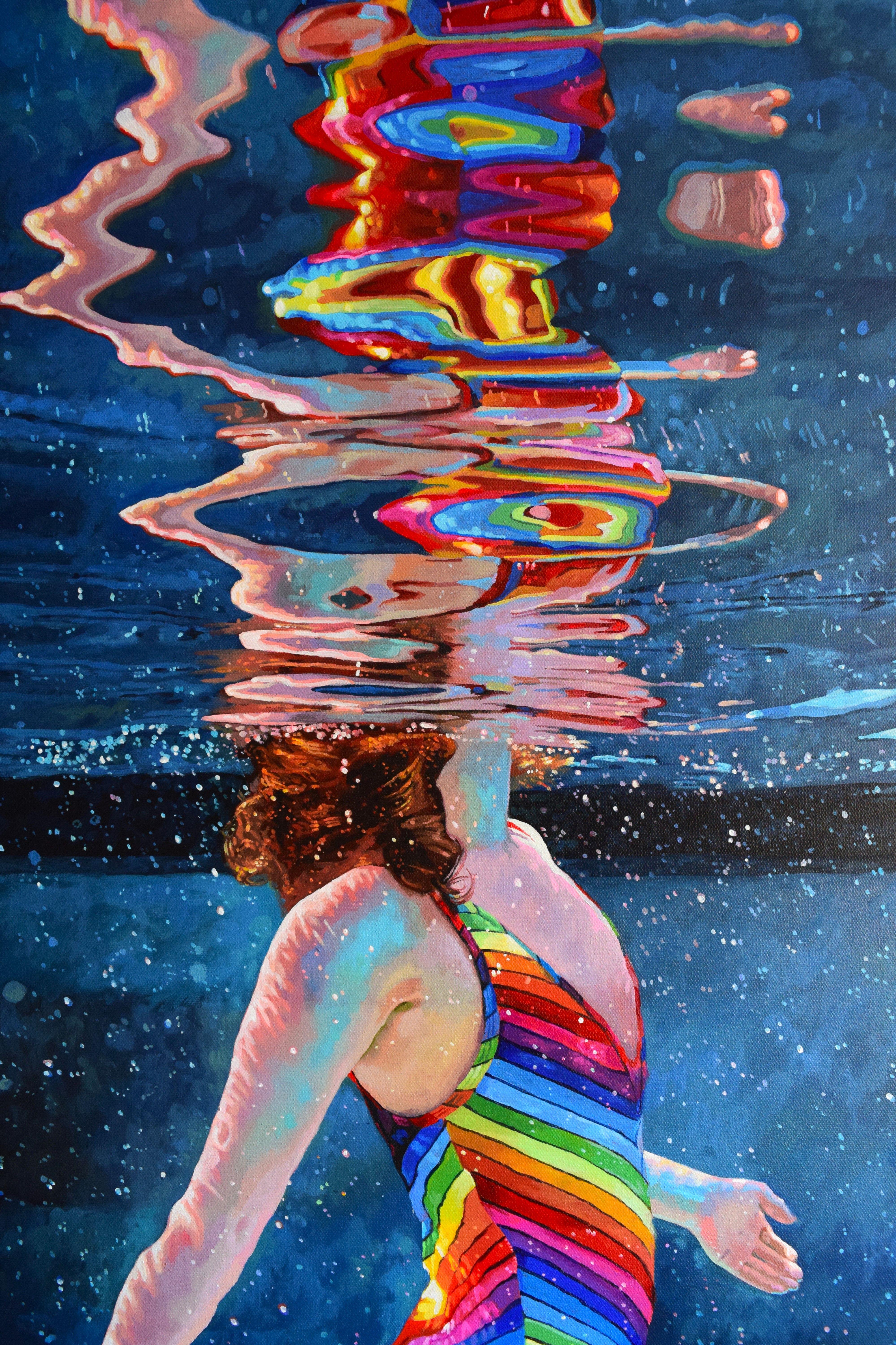 Spectra, Gemälde, Acryl auf Leinwand (Zeitgenössisch), Painting, von Abi Whitlock