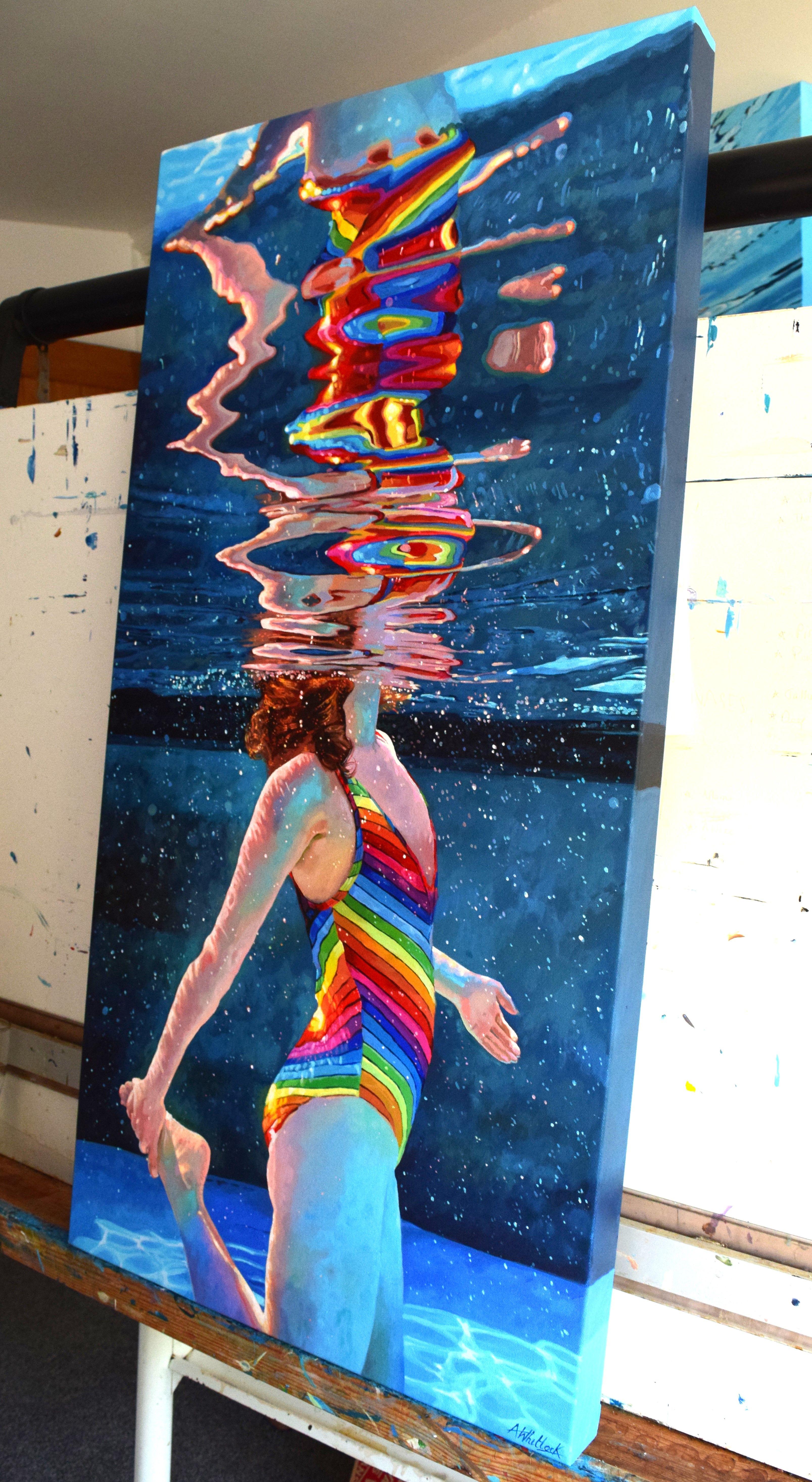 Spectra, Gemälde, Acryl auf Leinwand im Angebot 1