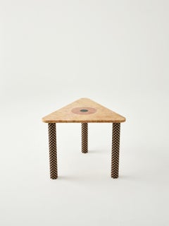 Abide Marble Side Table in Yellow