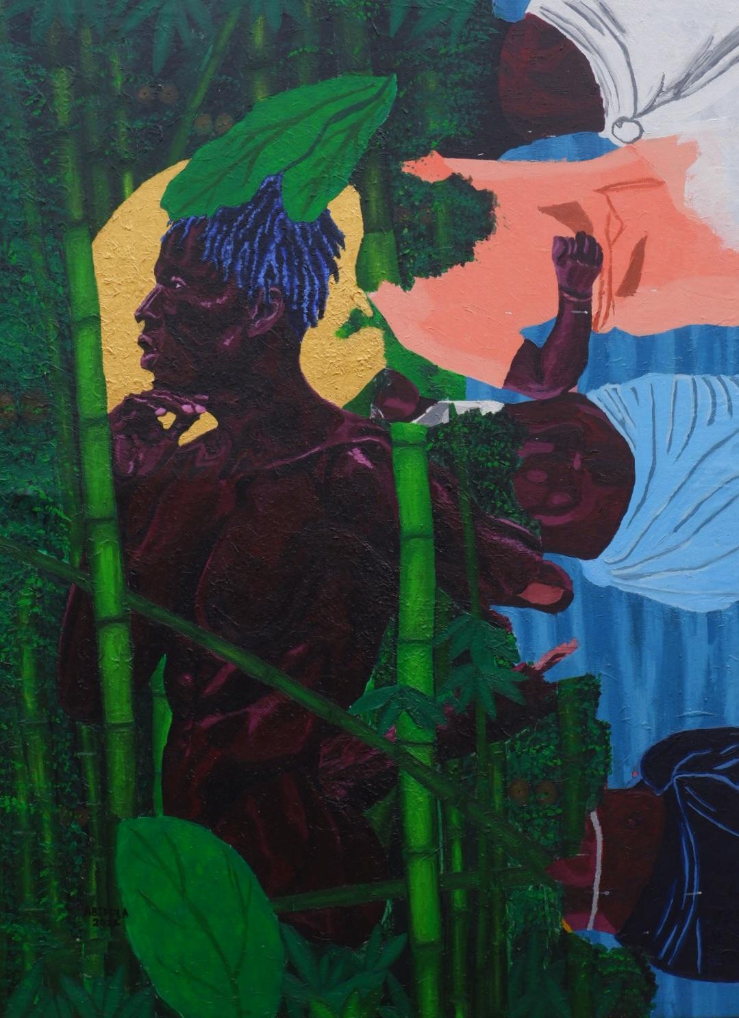 Abifola Olorunlana Portrait Painting - Nakedness of Truth