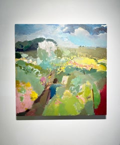 Summer Field - Oil on Panel Impressionist Landscape, 2022