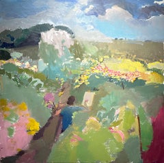 Summer Field - Oil on Panel Impressionist Landscape, 2022