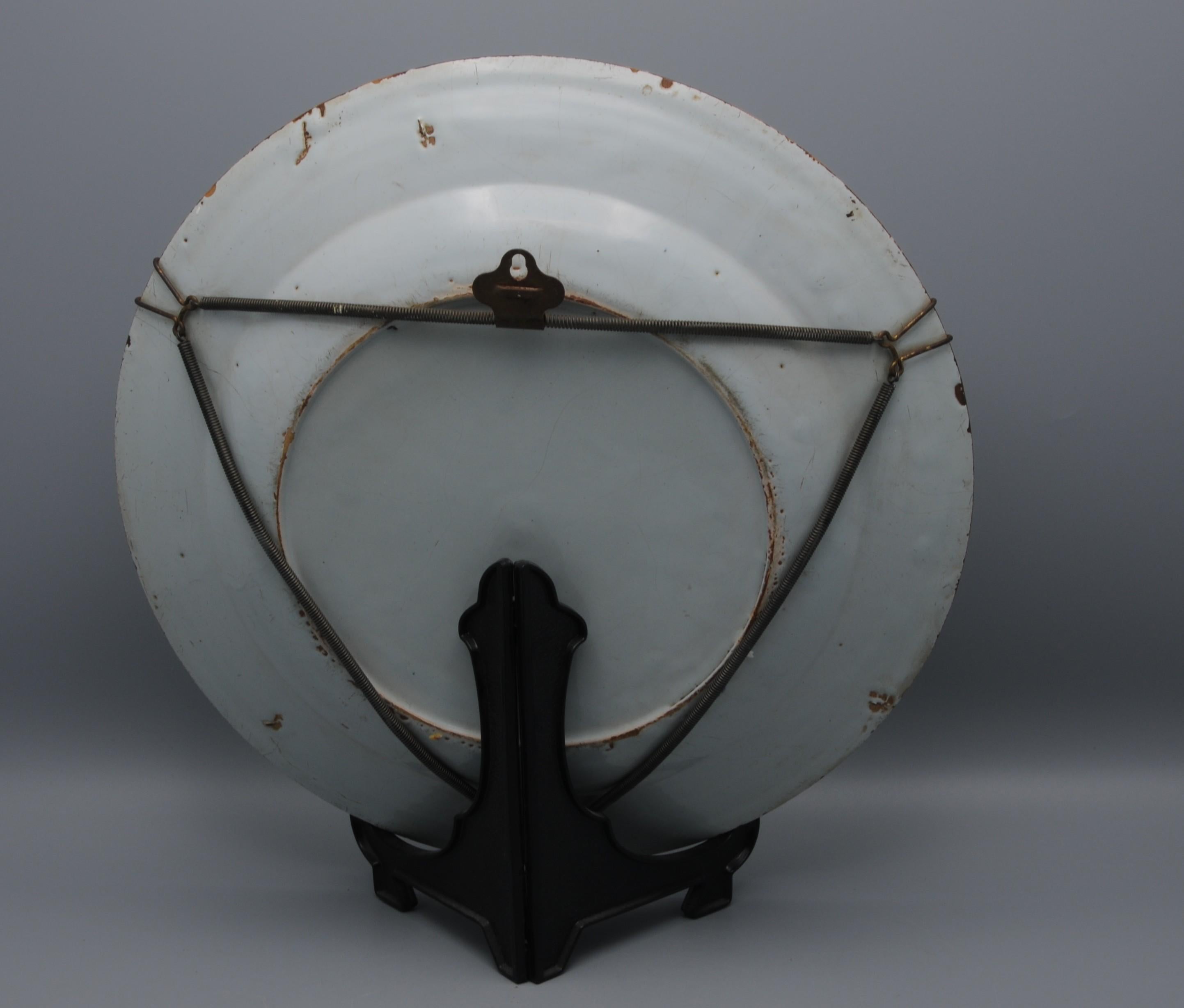 Faïence Abigail Griffith, Lambeth London - Chargeur à perruche en Delftware anglais, milieu du 18e siècle en vente