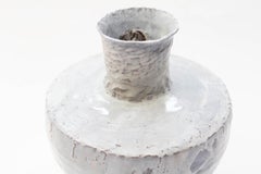 Abigail Schama Ceramics Anthracite Stoneware Decanter with Magnolia Inclusion