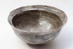 Abigail Schama Ceramics Large Black Stoneware Monks Begging Bowl with Porcelain