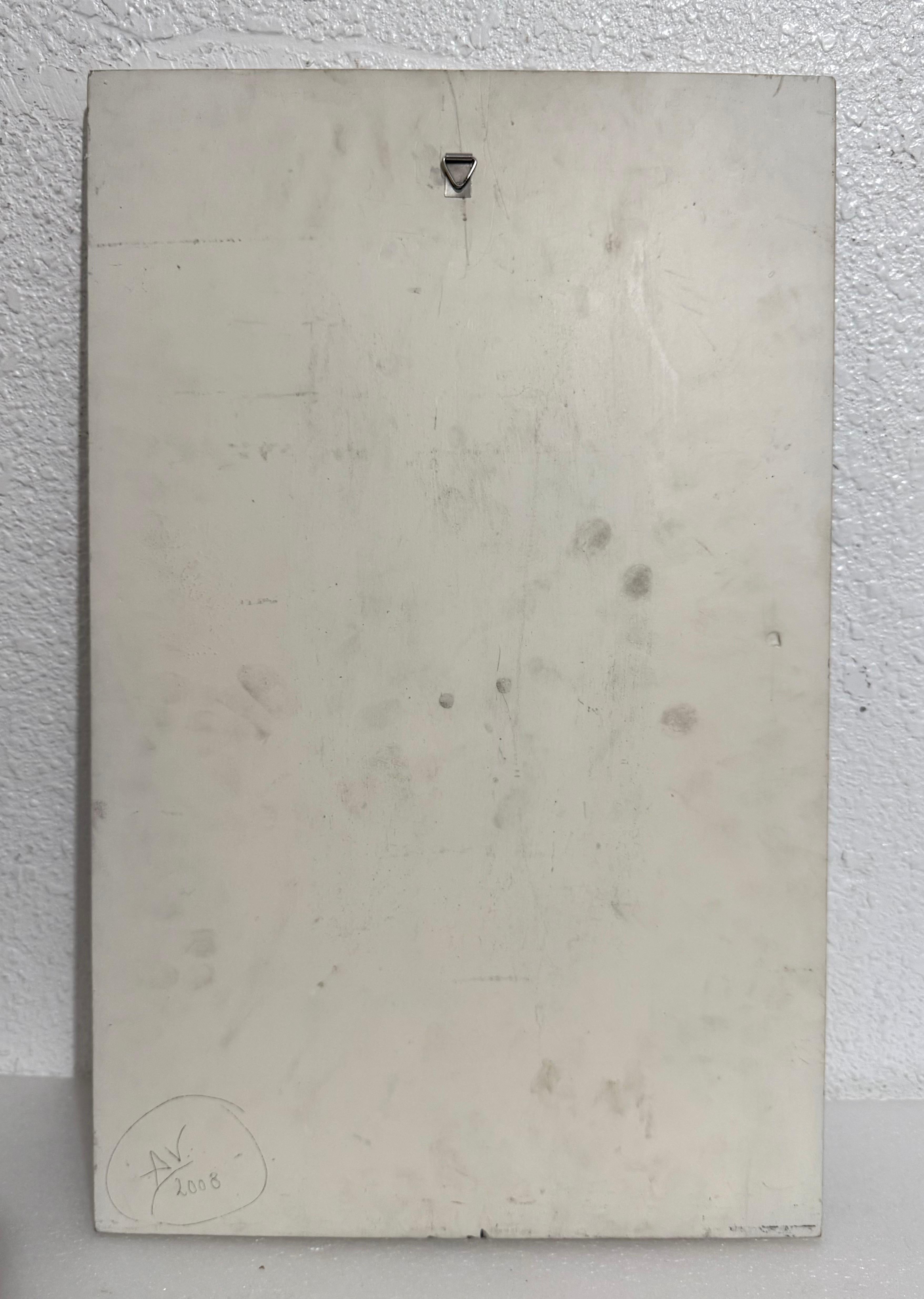 Maestro latinoamericano Abigail Varela Escultura Placa en relieve Mujer con corazón en venta 9