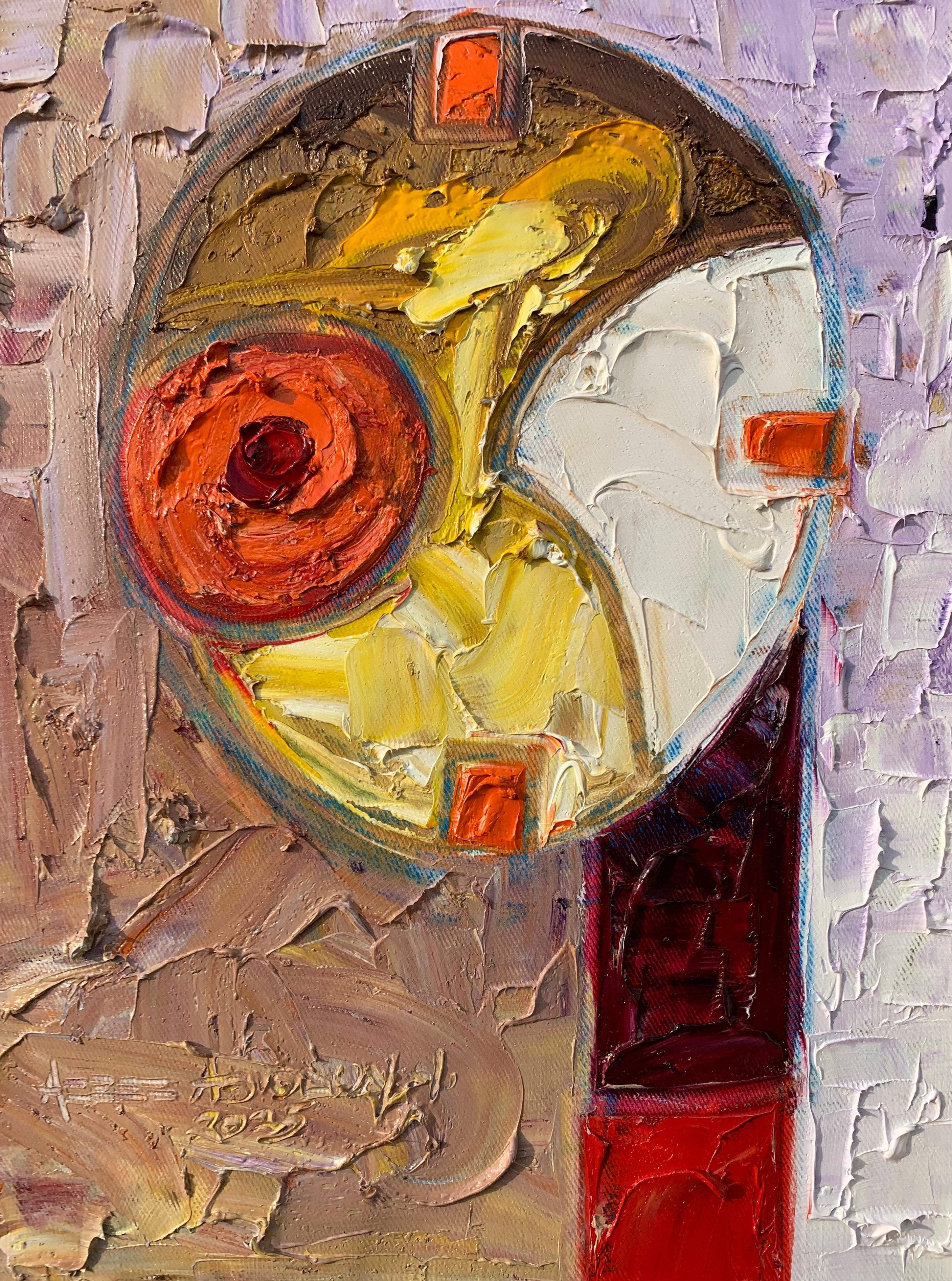 Abiodun Nafiu Azeez Abstract Painting - 2:25 - 21st Century, Contemporary, Impasto, Abstract, Africa, Divine Timing