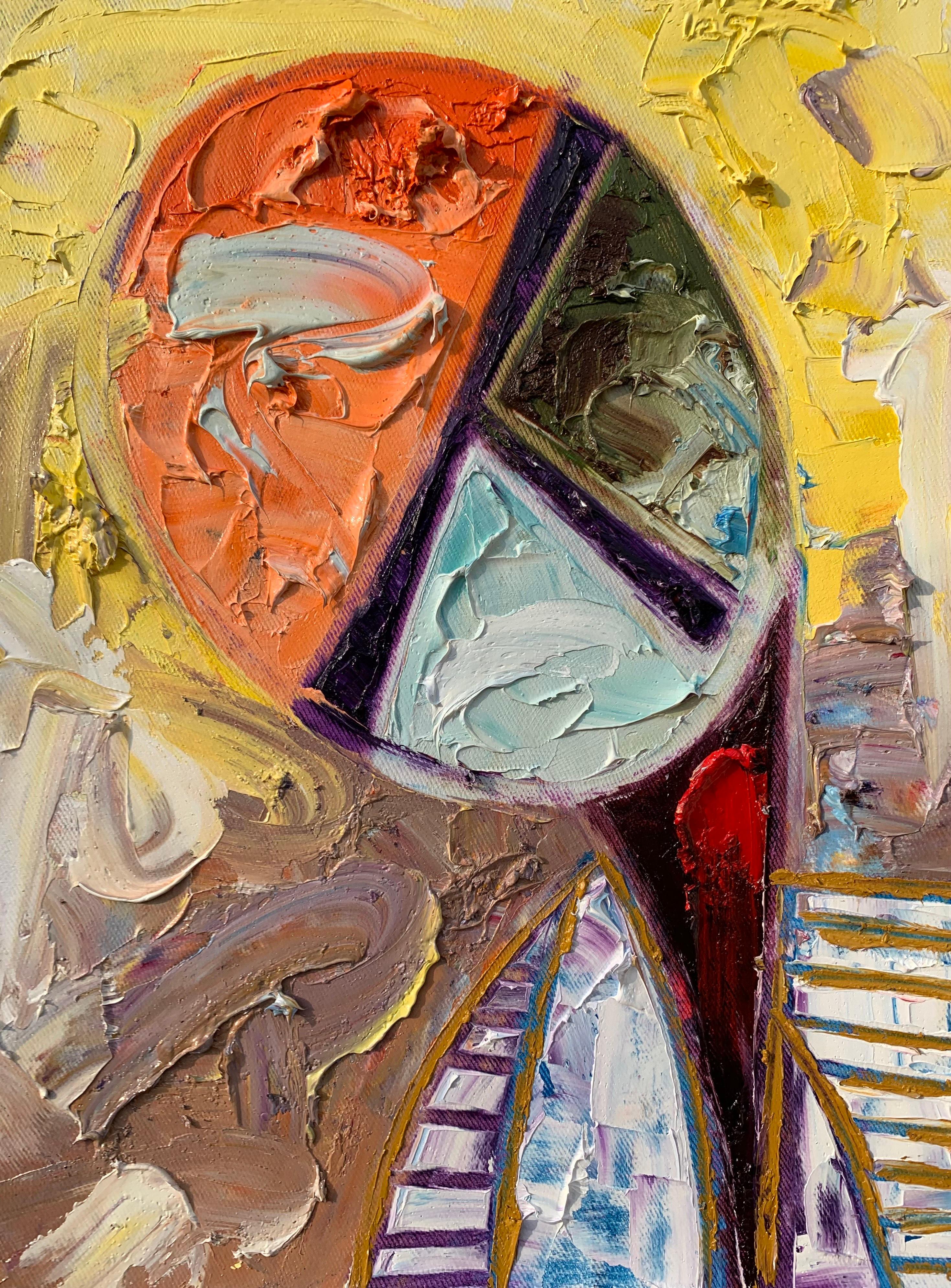 3:30 - 21st Century, Contemporary, Impasto, Abstract, Africa, Divine Timing