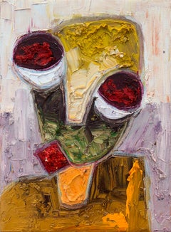 Erscheinungsbild 3 -21. Jahrhundert, Zeitgenössisch, Impasto, Abstrakt Figürlich, Afrika