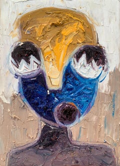 Erscheinungsbild 9 -21. Jahrhundert, Zeitgenössisch, Impasto, Abstrakt Figurativ, Afrika