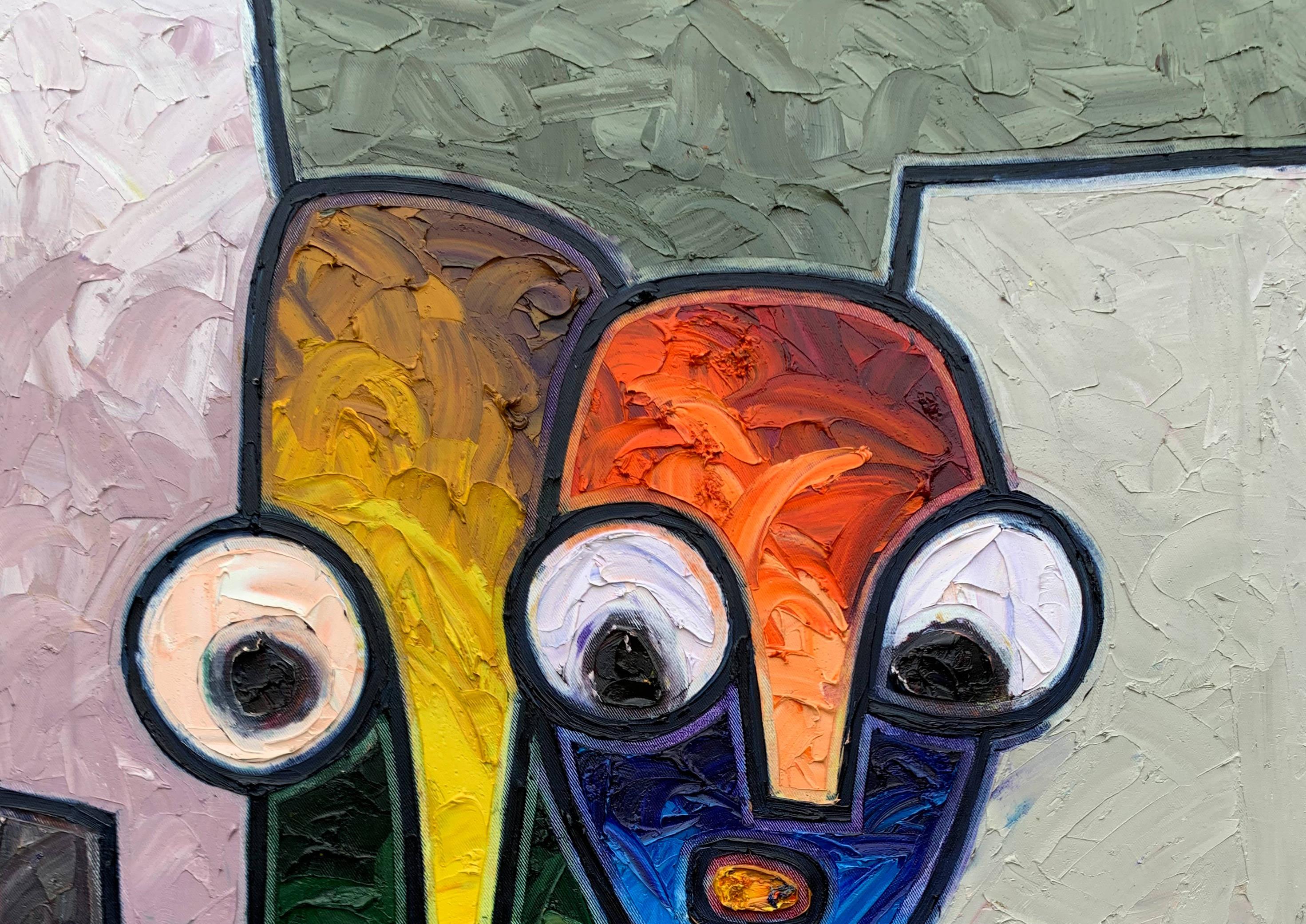 Fraternité - Painting de Abiodun Nafiu Azeez