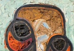 Face 3 -21st Century, Contemporary, Impasto, Abstract Figurative, Africa, People