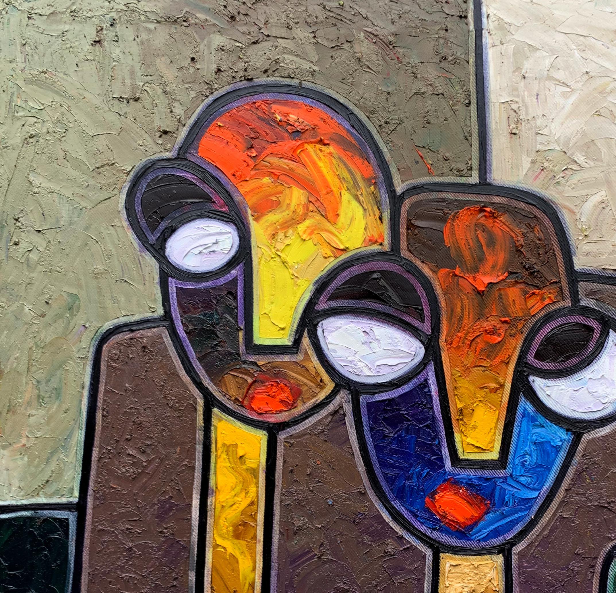 Visione condivisa - Painting di Abiodun Nafiu Azeez