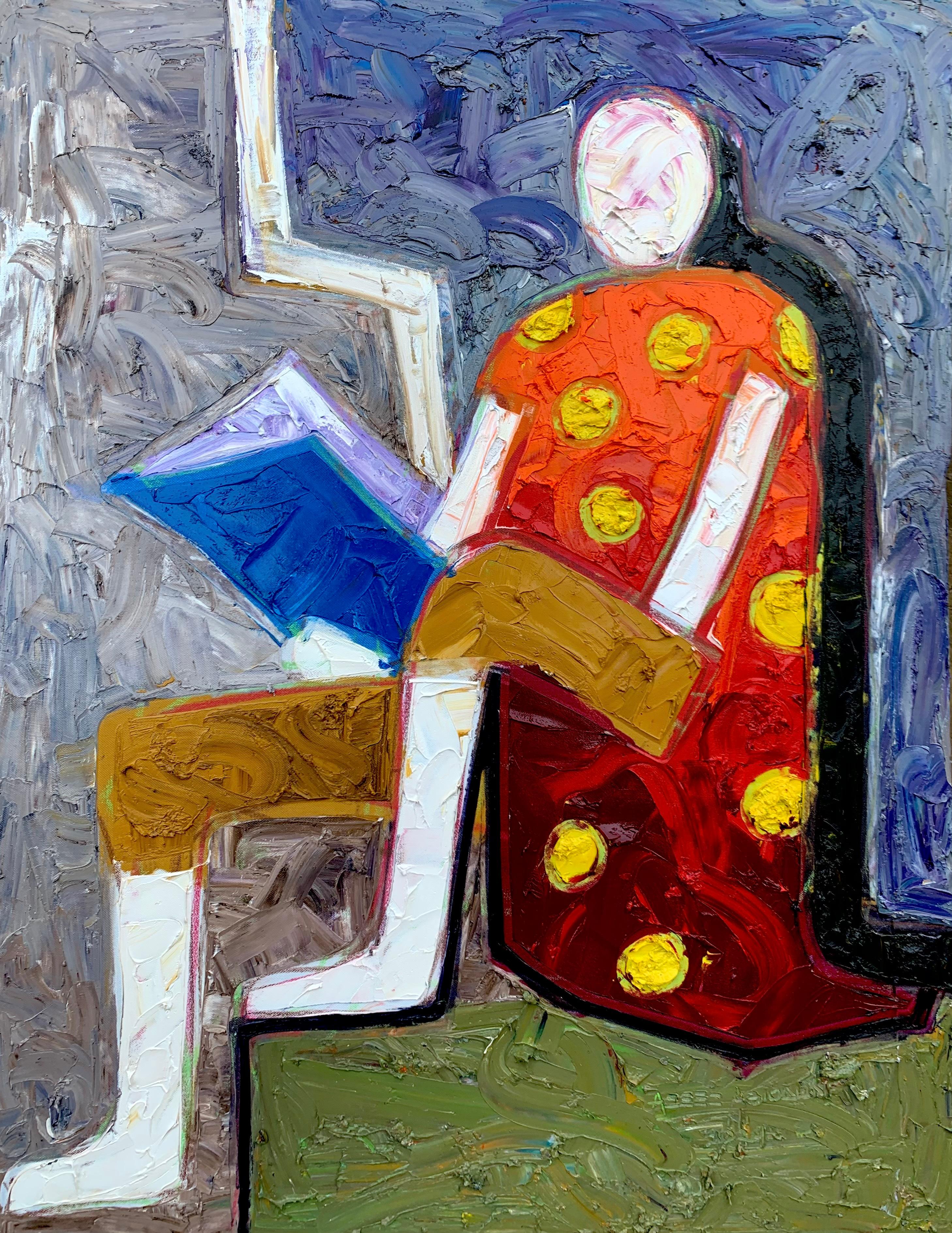 Silent Journey - 21. Jahrhundert, Contemporary, Figurativ, Impasto, Impressionismus