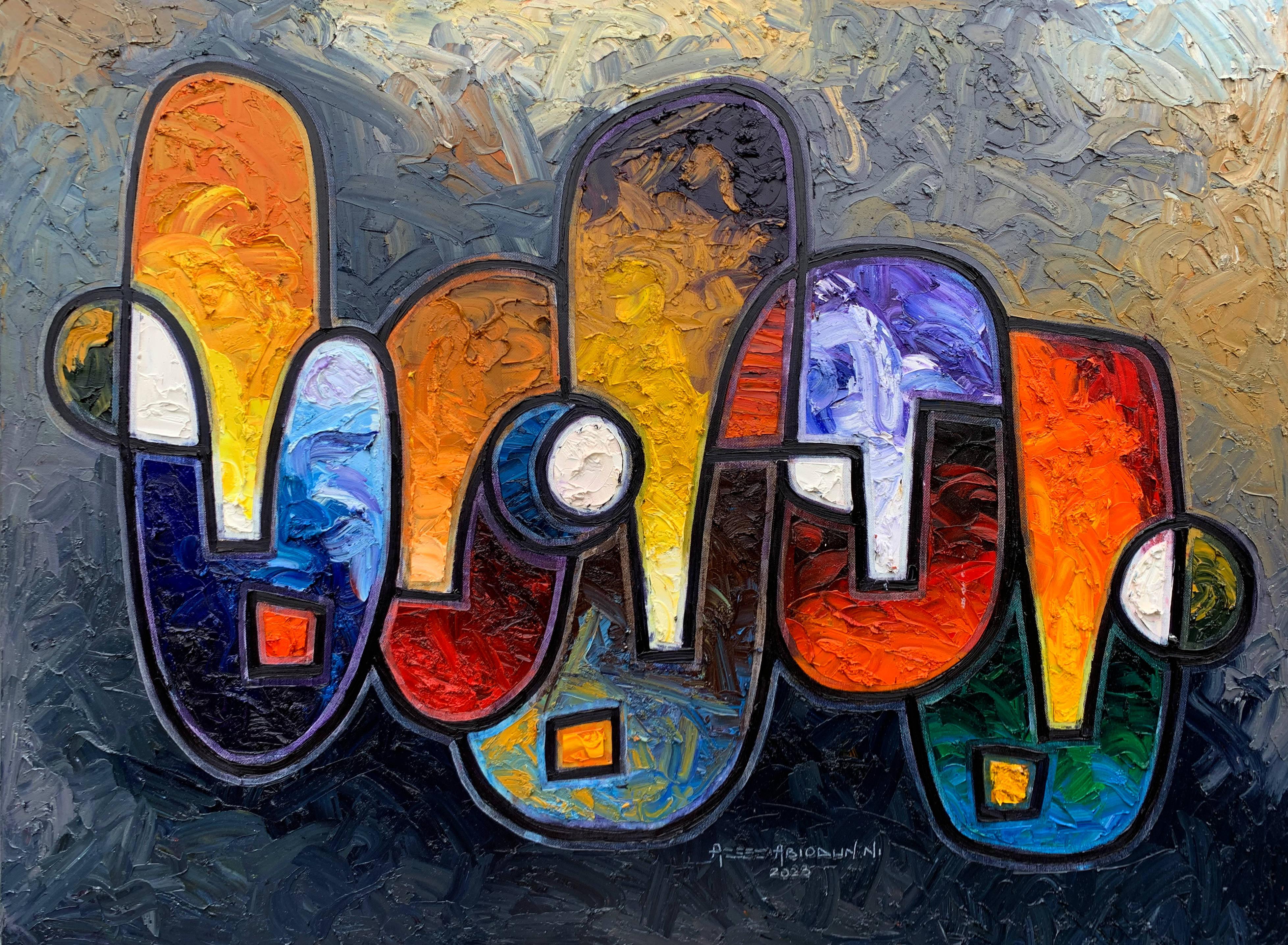 Abiodun Nafiu Azeez Abstract Painting - Untitled